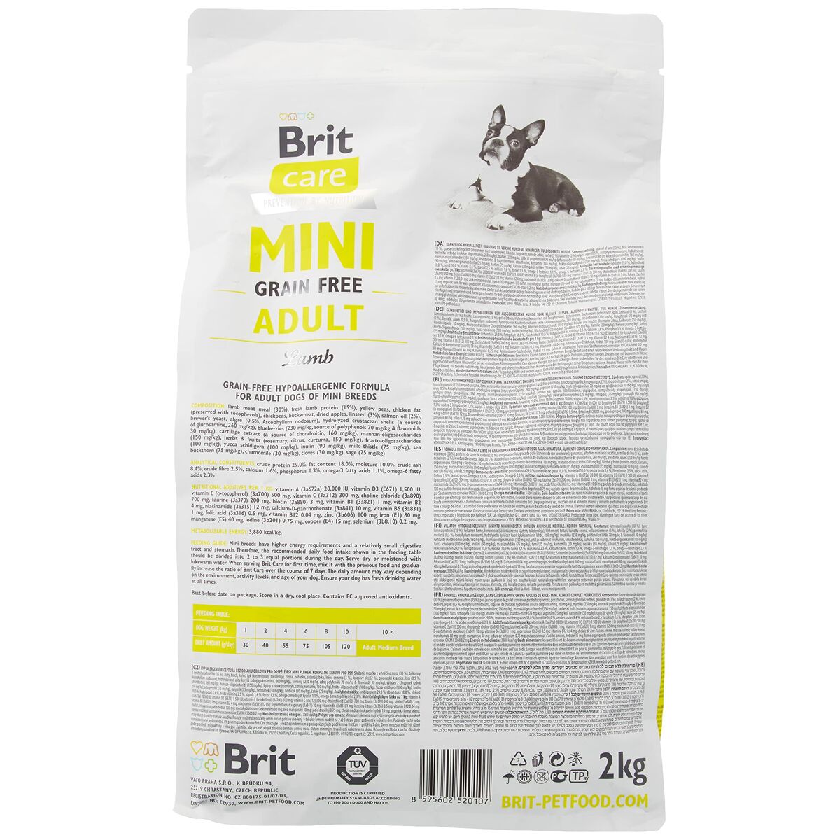 Pienso Brit Adulto Cordero 2 Kg