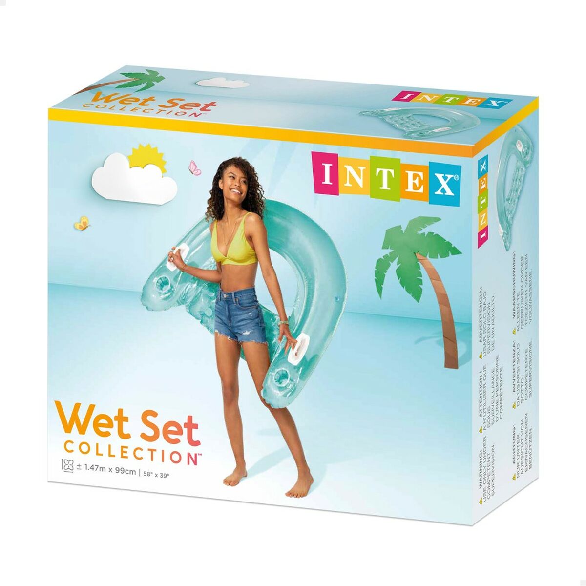 Sillón Hinchable para Piscina Intex Sit N'Float 152 x 28 x 99 cm