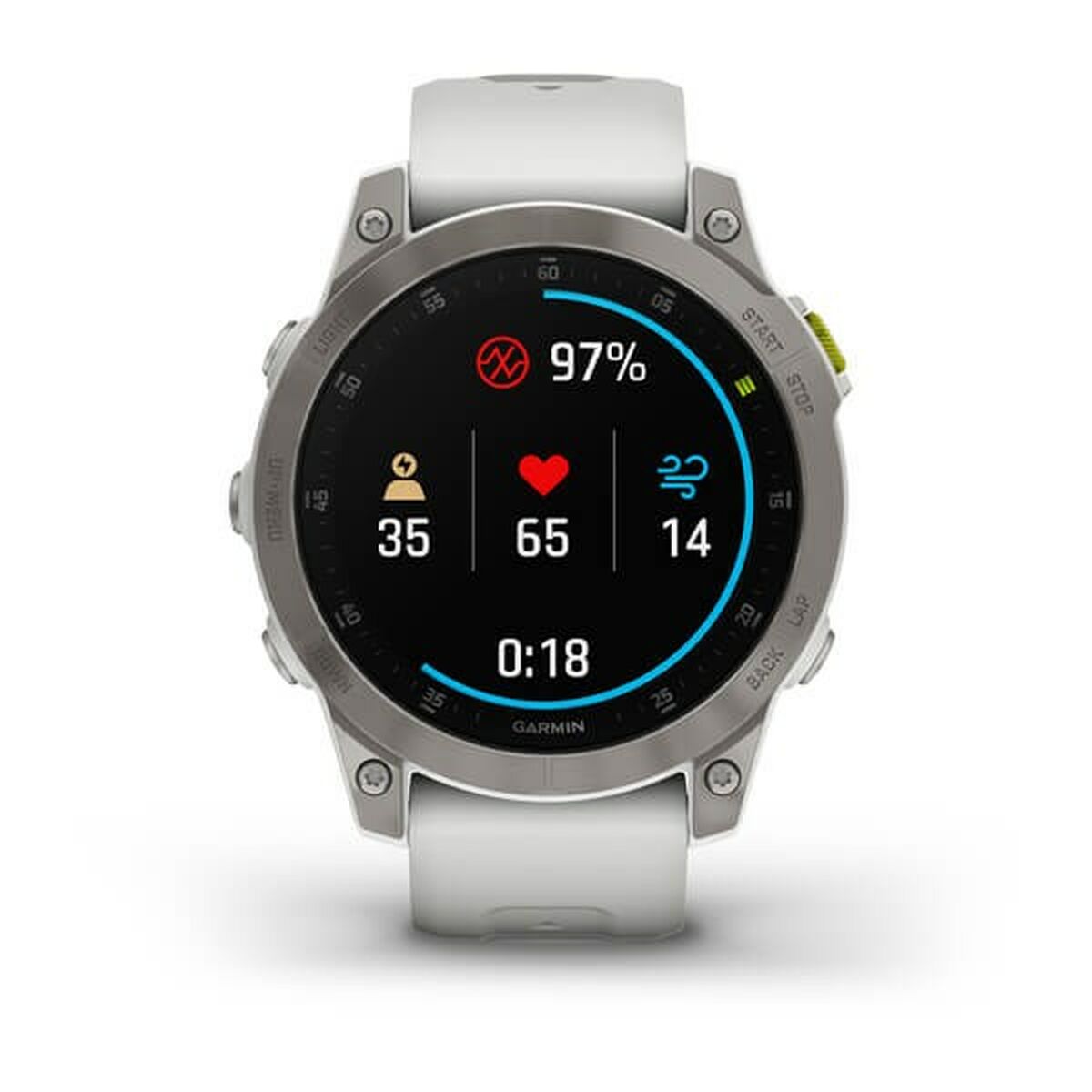 Smartwatch con Podómetro GARMIN 010-02582-21 1,3" Blanco Negro Titanio Sí
