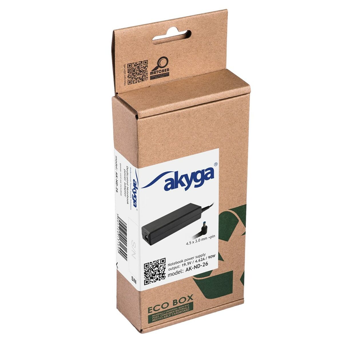 Cargador para Portátil Akyga AK-ND-26 90 W