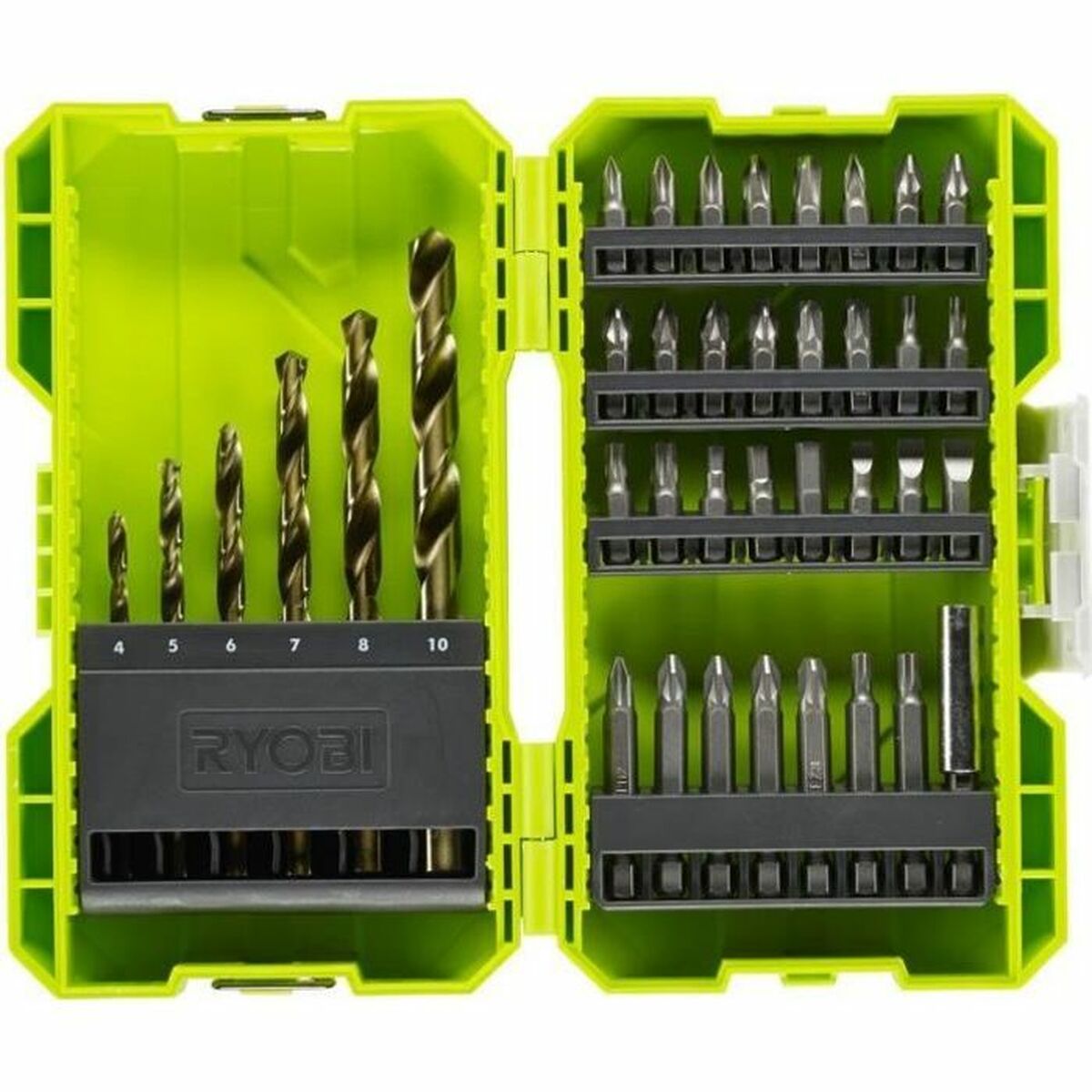 Set de brocas y puntas Ryobi 38 Piezas