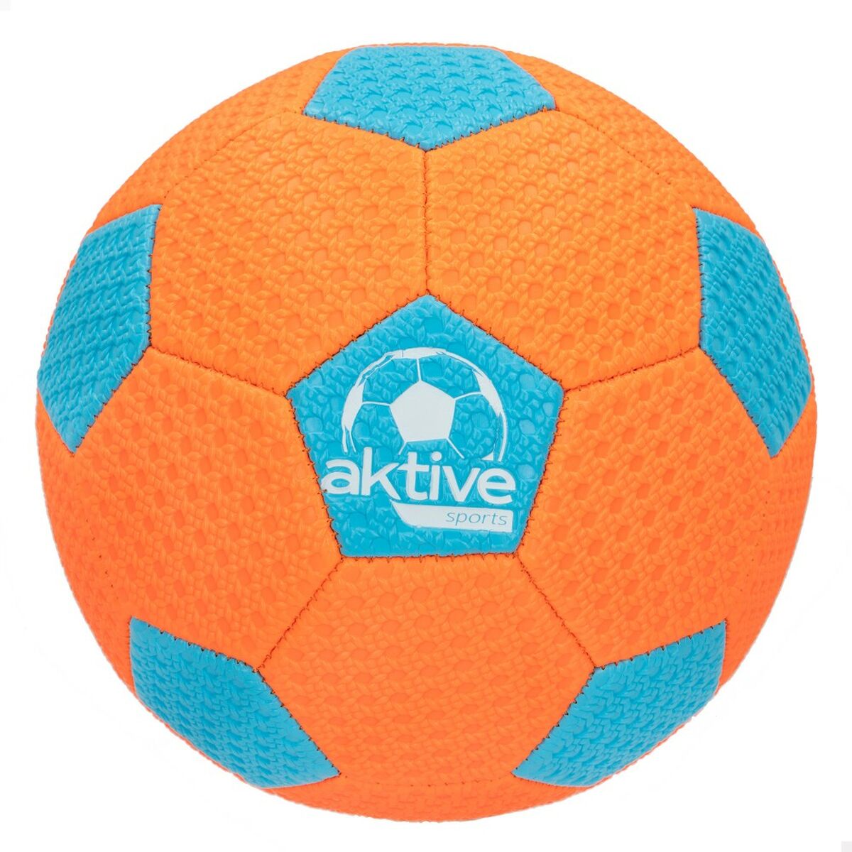 Pelota de playa Aktive Neon 5 PVC Goma (12 Unidades)