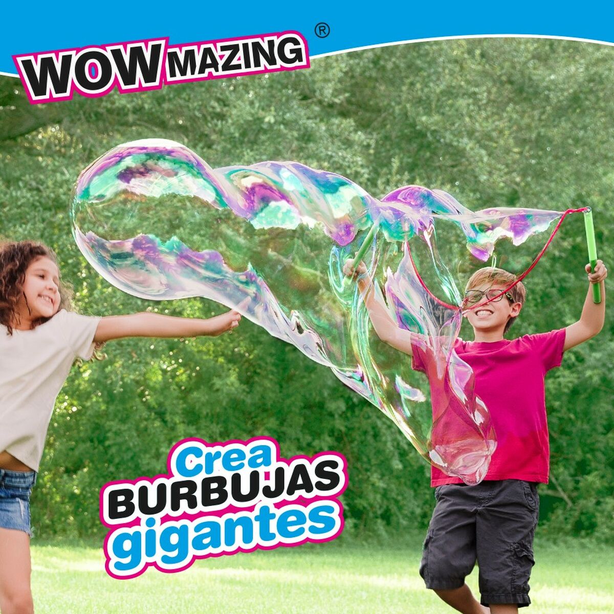 Juego de Pompas de Jabón WOWmazing 41 cm (24 Unidades)