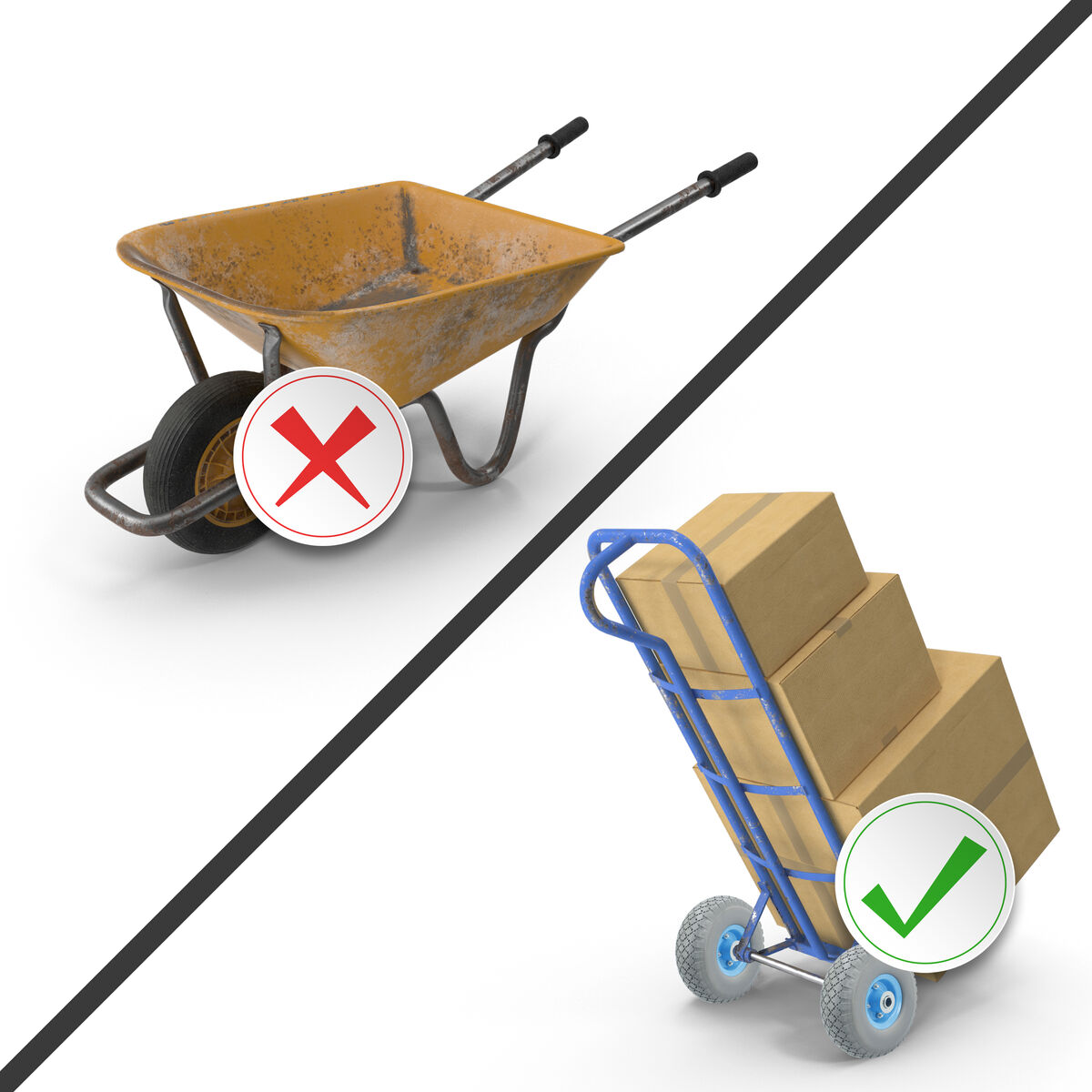 Rueda Ferrestock Ø 12,5 cm Carretilla