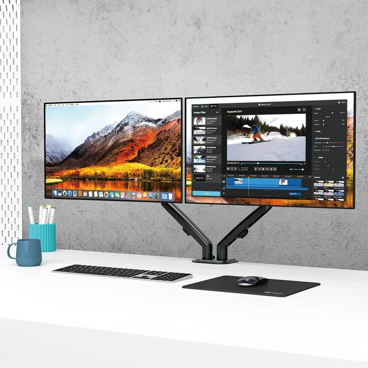 Soporte de Mesa para Pantalla MacLean MC-861N 27" 13"