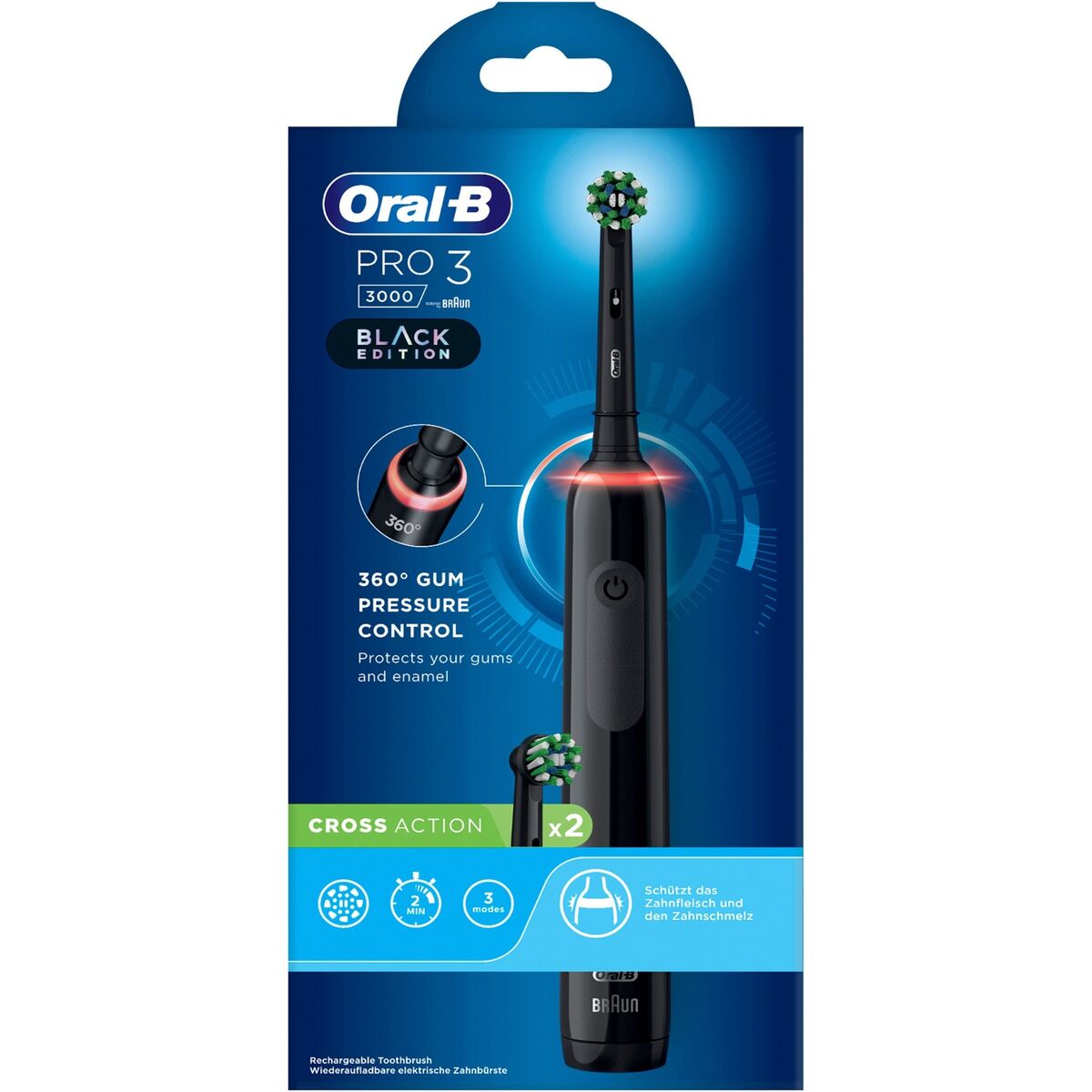 Cepillo de Dientes Eléctrico Oral-B Pro 3 3000 Negro
