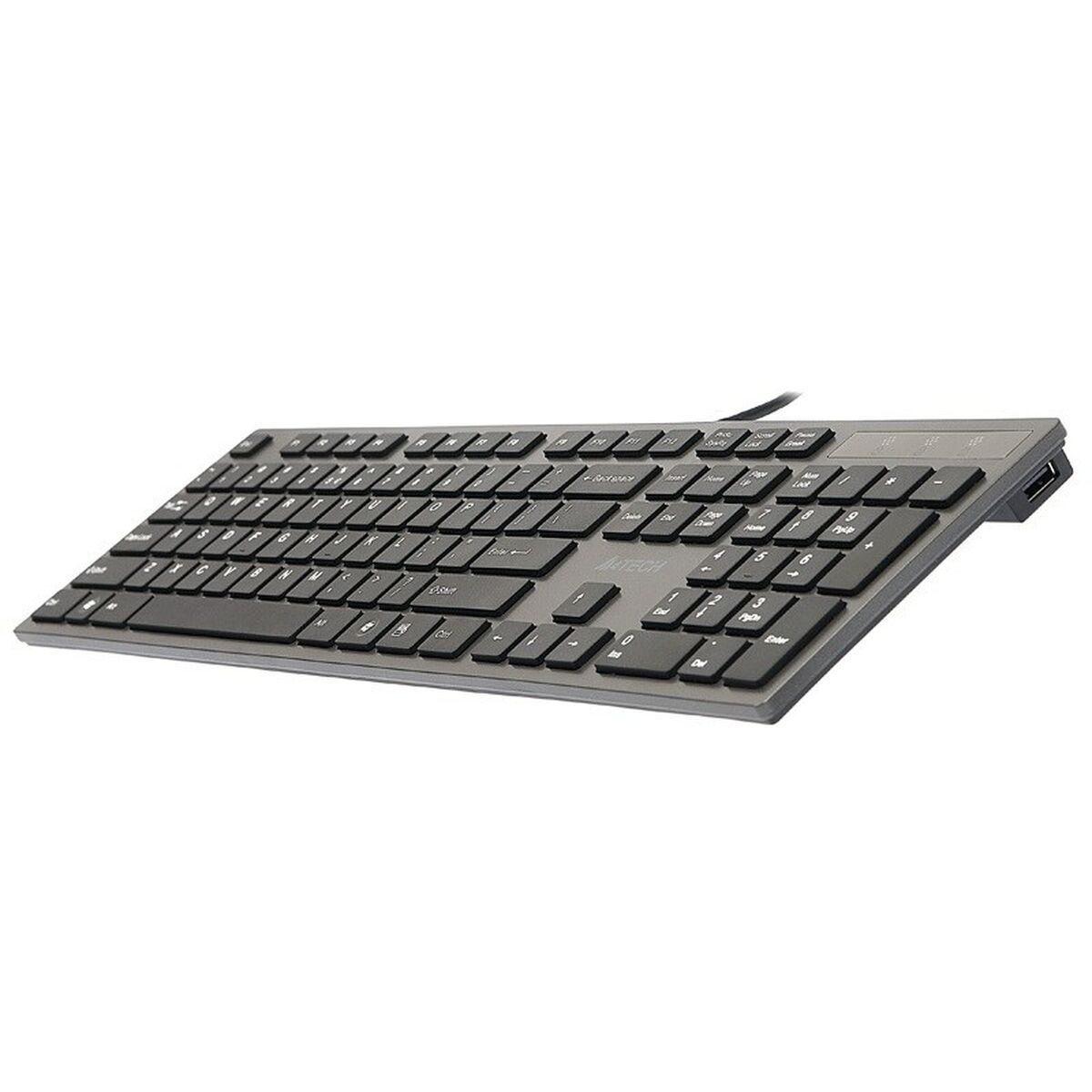 Teclado A4 Tech KV-300H QWERTY Negro Gris Monocromo Negro/Gris
