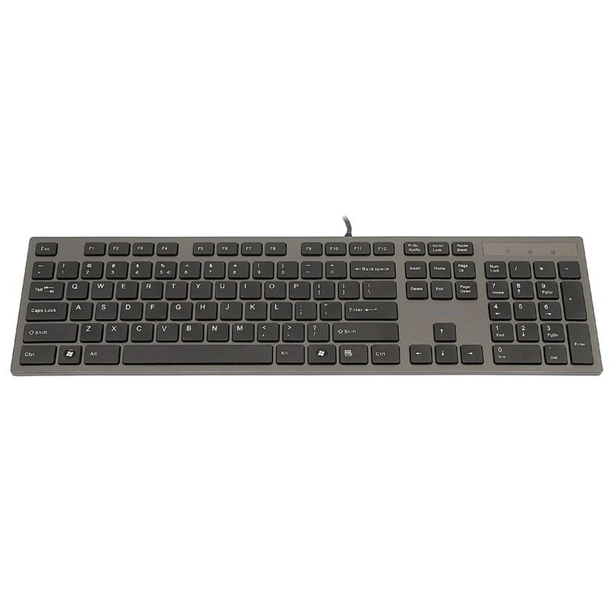 Teclado A4 Tech KV-300H QWERTY Negro Gris Monocromo Negro/Gris