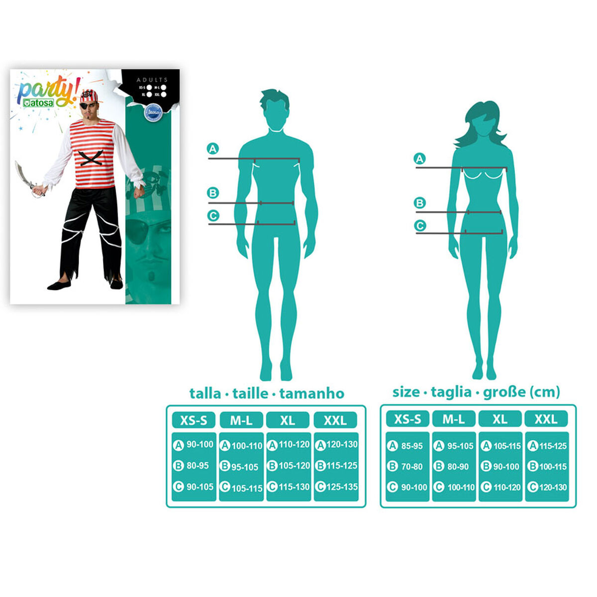 Disfraz para Adultos Pirata