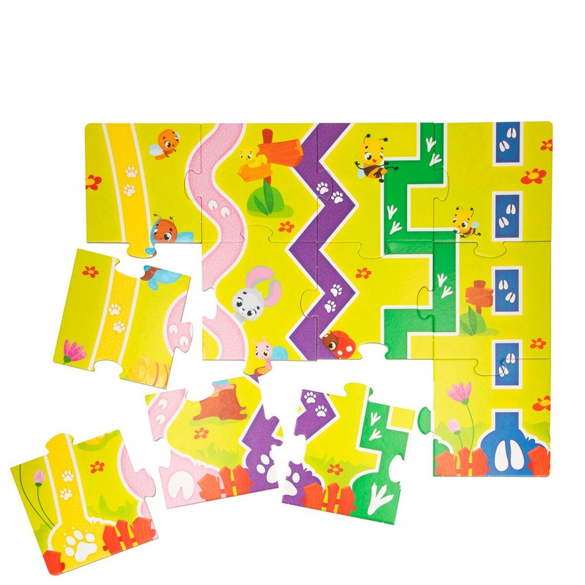 Puzzle Infantil Lisciani Giochi 48 x 1 x 36 cm Granja 12 Piezas 27 Piezas (6 Unidades)