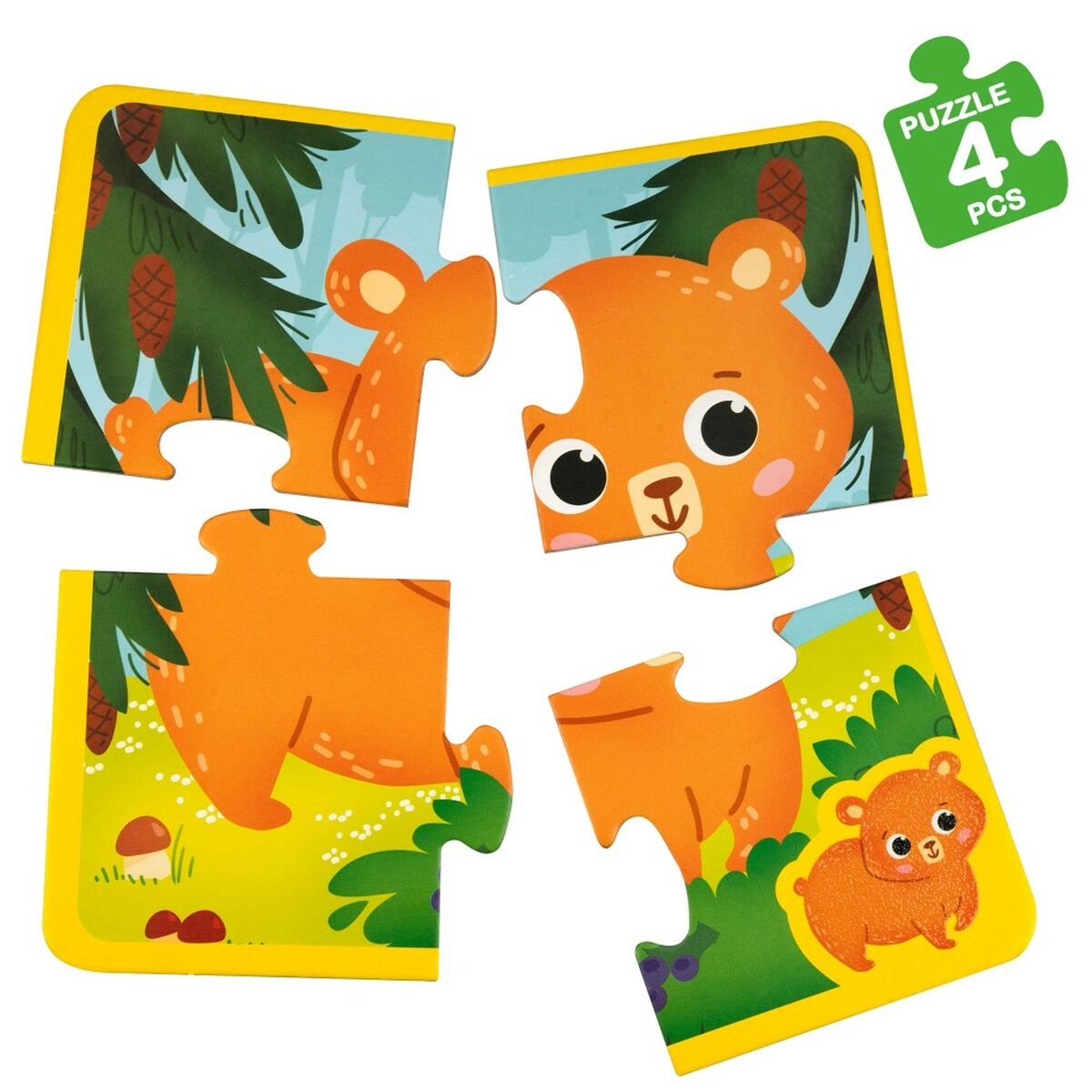 Puzzle Infantil Lisciani Giochi 16 x 0,1 x 16 cm Táctil 24 Piezas 4 Piezas (6 Unidades)
