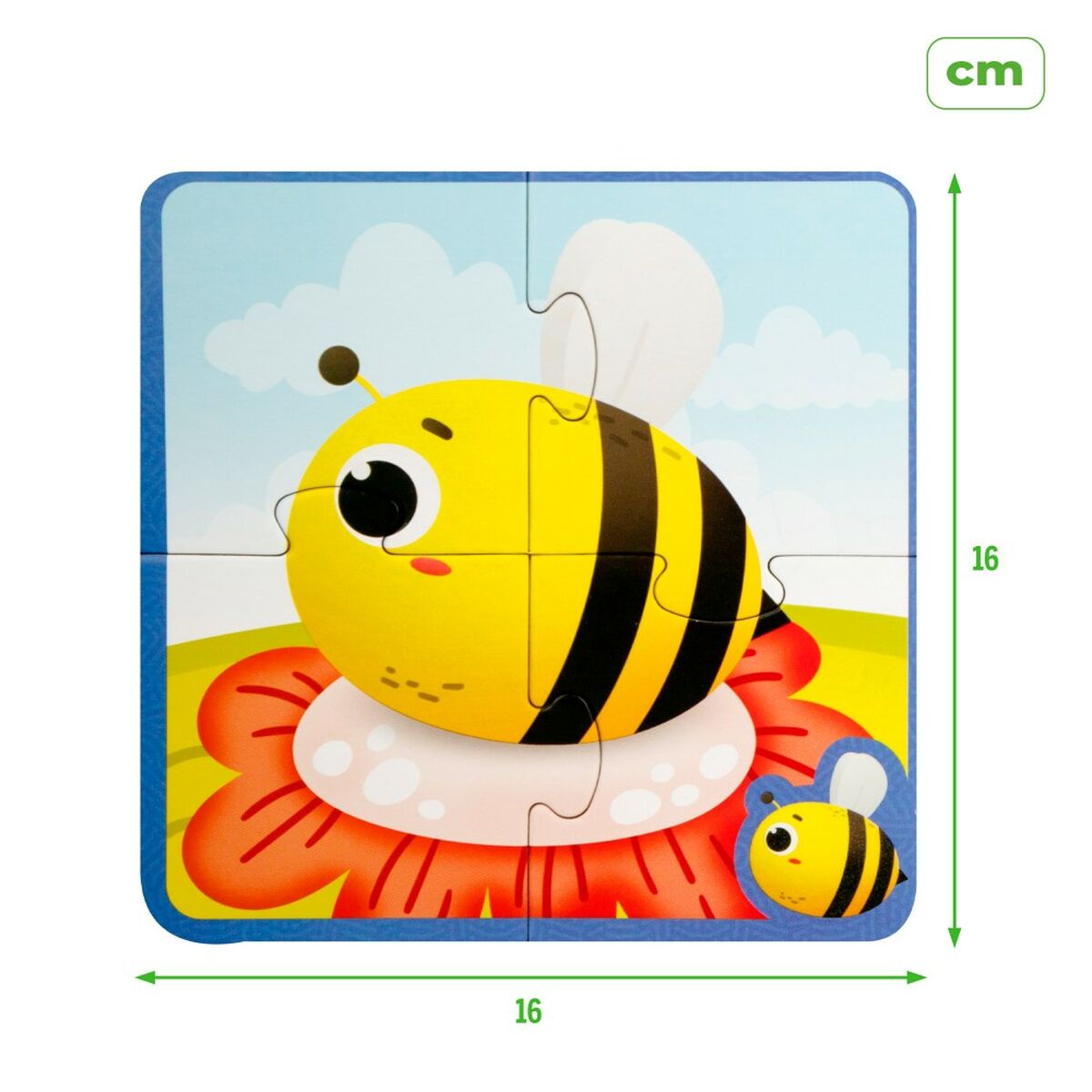 Puzzle Infantil Lisciani Giochi 16 x 0,1 x 16 cm Táctil 24 Piezas 4 Piezas (6 Unidades)