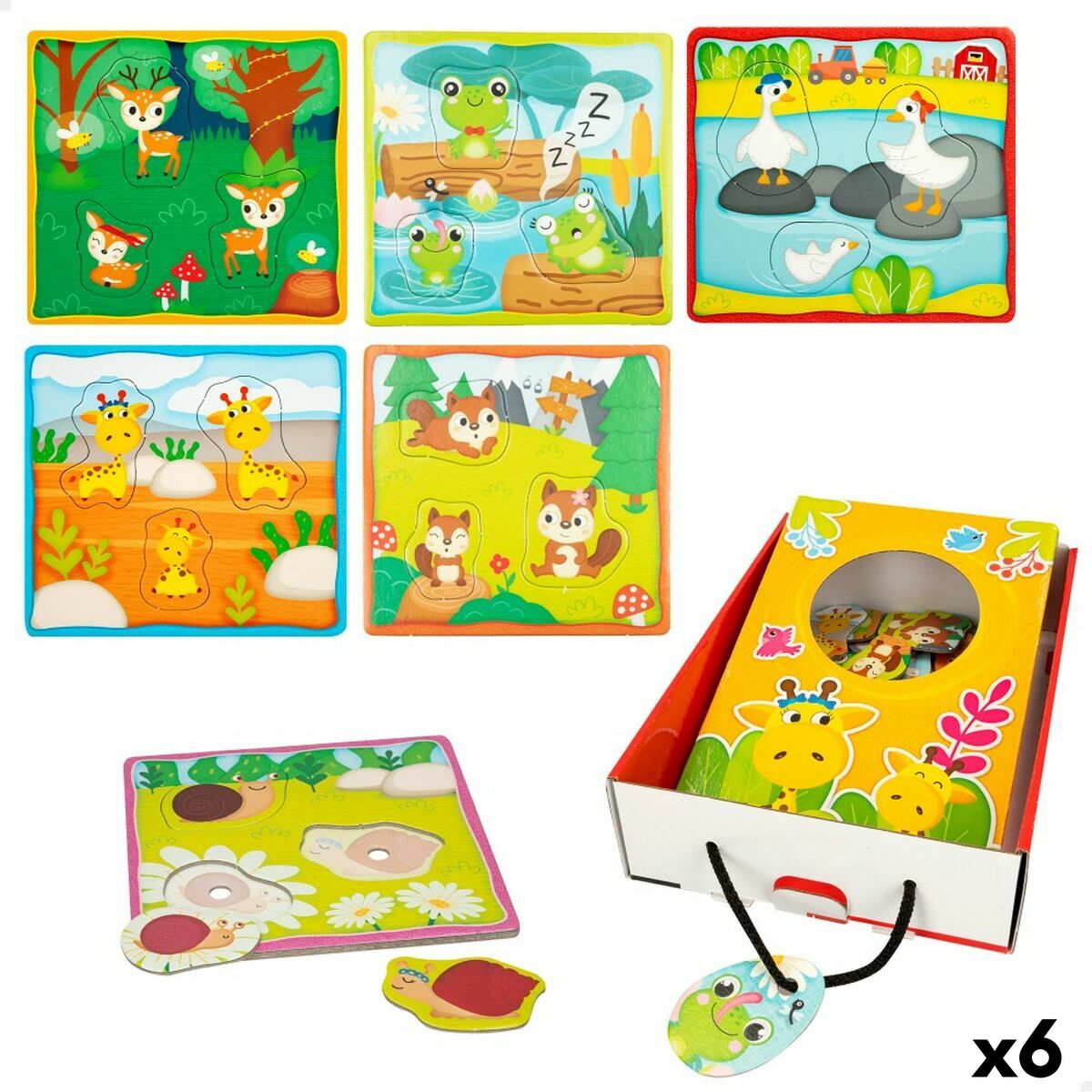 Puzzle Infantil Lisciani Giochi 16 x 0,5 x 15 cm Táctil 18 Piezas (6 Unidades)