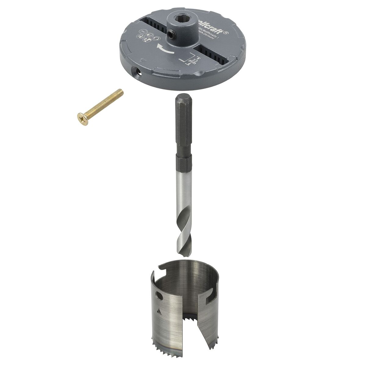 Sierra de Corona Wolfcraft Professional 2220000 Ø 28-74 mm