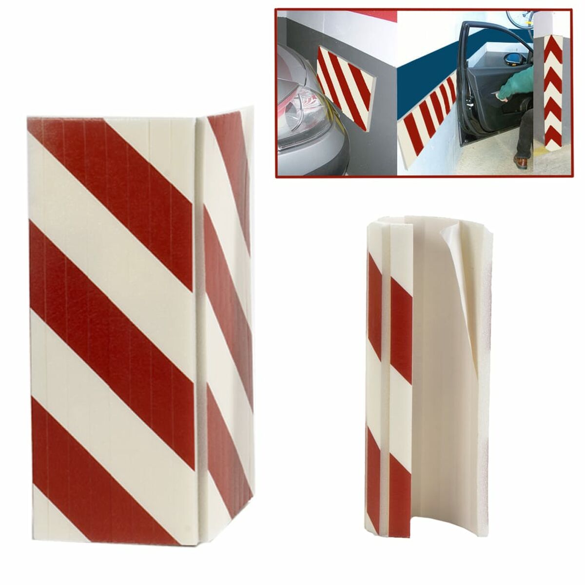 Protector anti-golpes para garaje Geko Espuma 32 x 40 cm Autoadhesivo