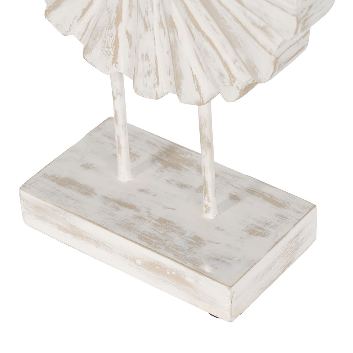 Figura Decorativa Blanco Beige Anillo 25,5 x 9,5 x 37 cm