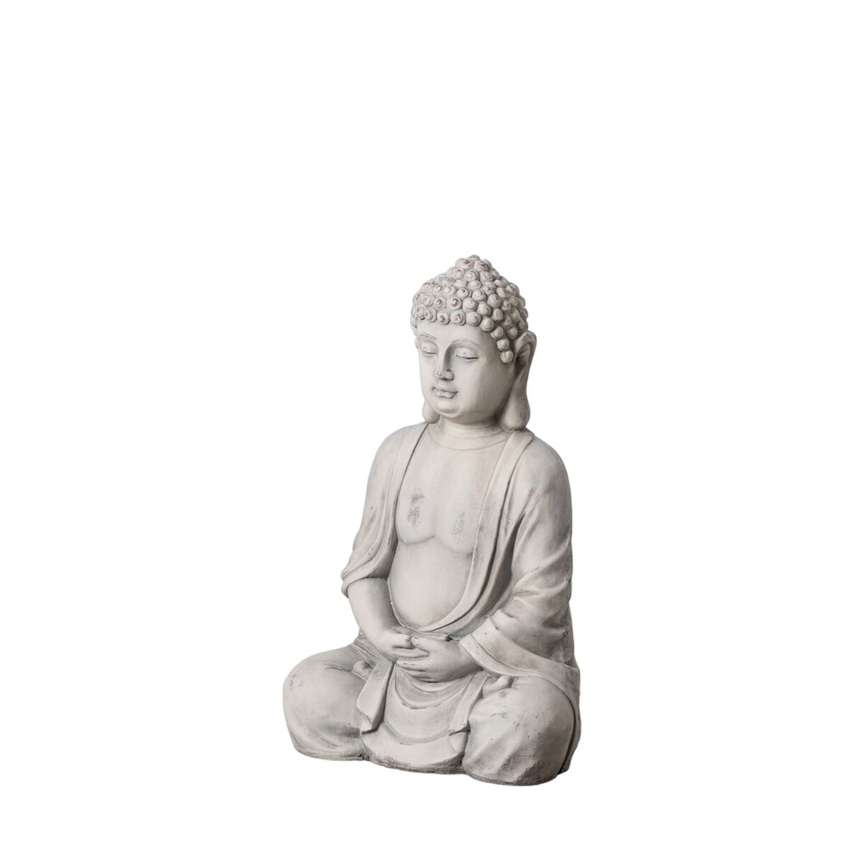 Figura Decorativa Gris Buda Étnico 44,5 x 28 x 70,5 cm
