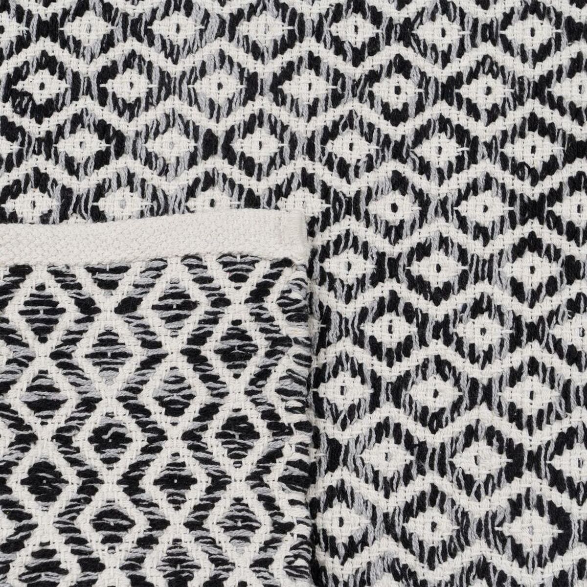 Alfombra Gris 70 % algodón 30 % Poliéster 160 x 230 cm