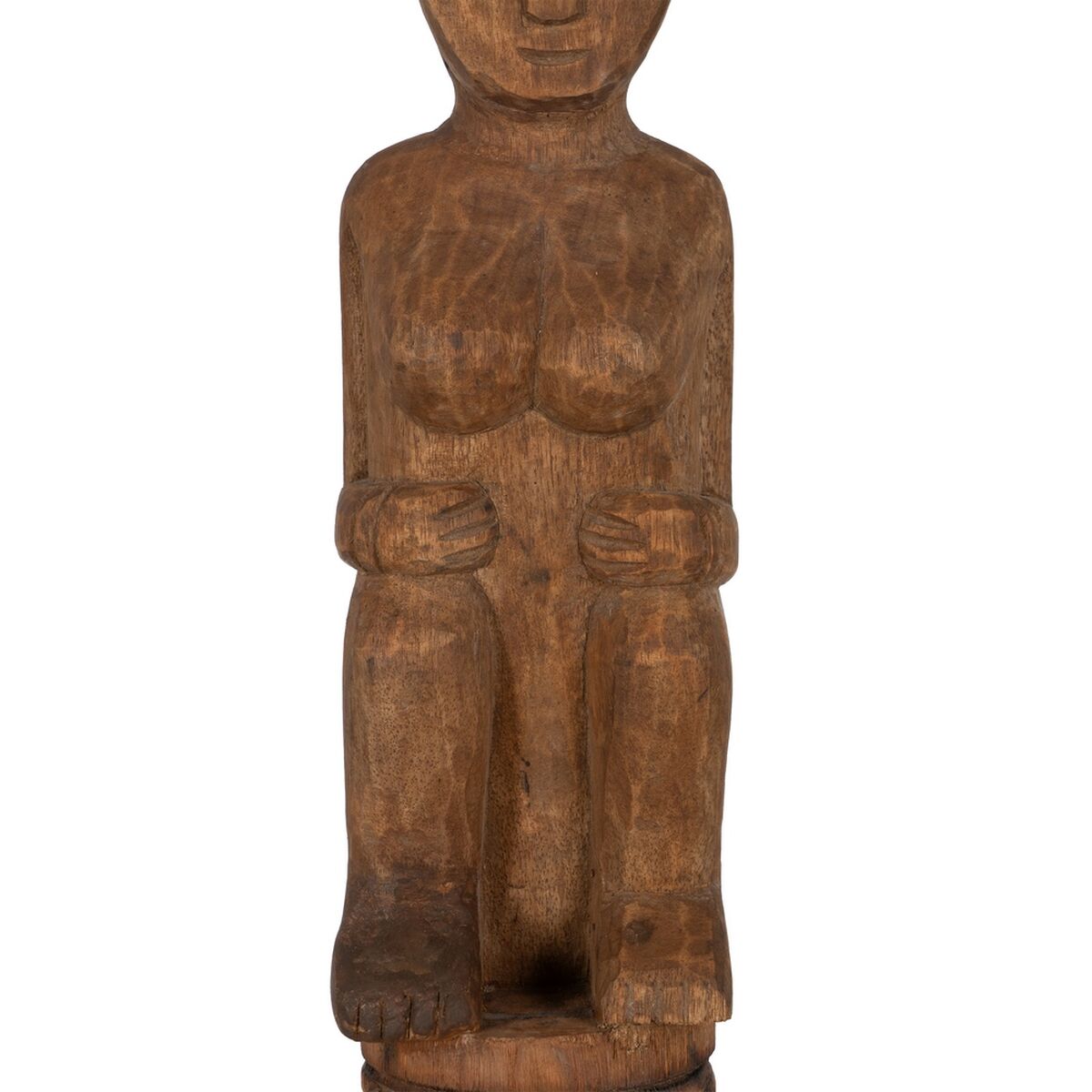 Figura Decorativa Natural Africano 14 x 14 x 88,5 cm