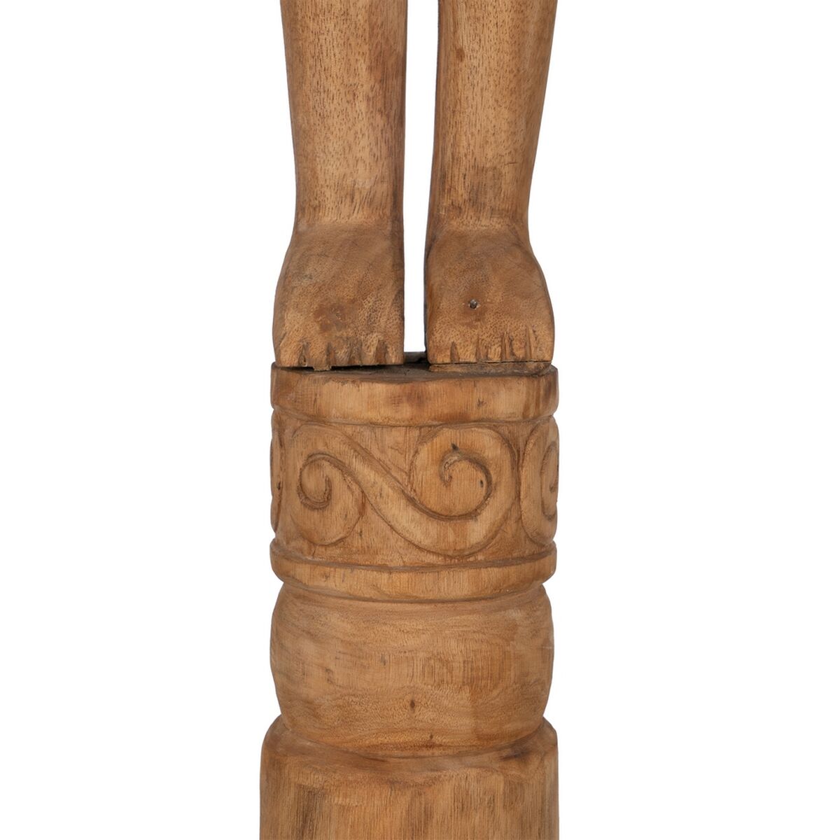 Figura Decorativa Natural Africano 14 x 14 x 113 cm