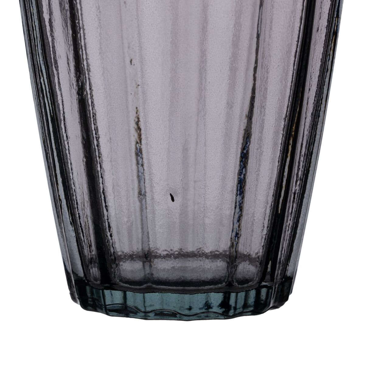 Jarrón Gris vidrio reciclado 12 x 12 x 29 cm