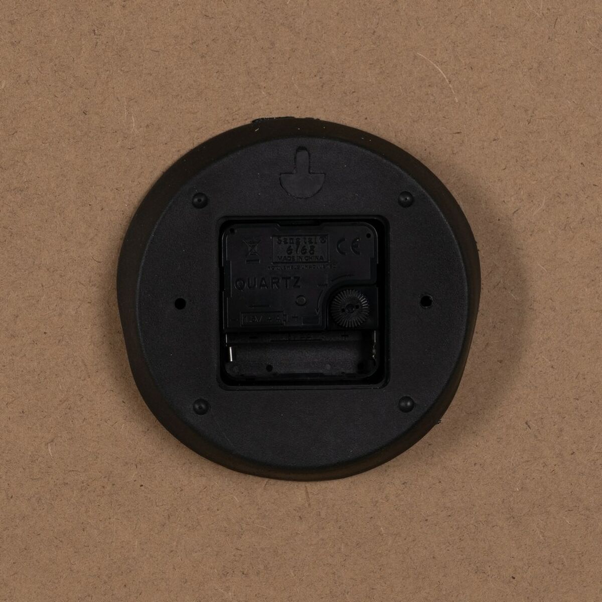 Reloj de Pared Blanco Natural Madera Cristal 76 x 76 x 6 cm