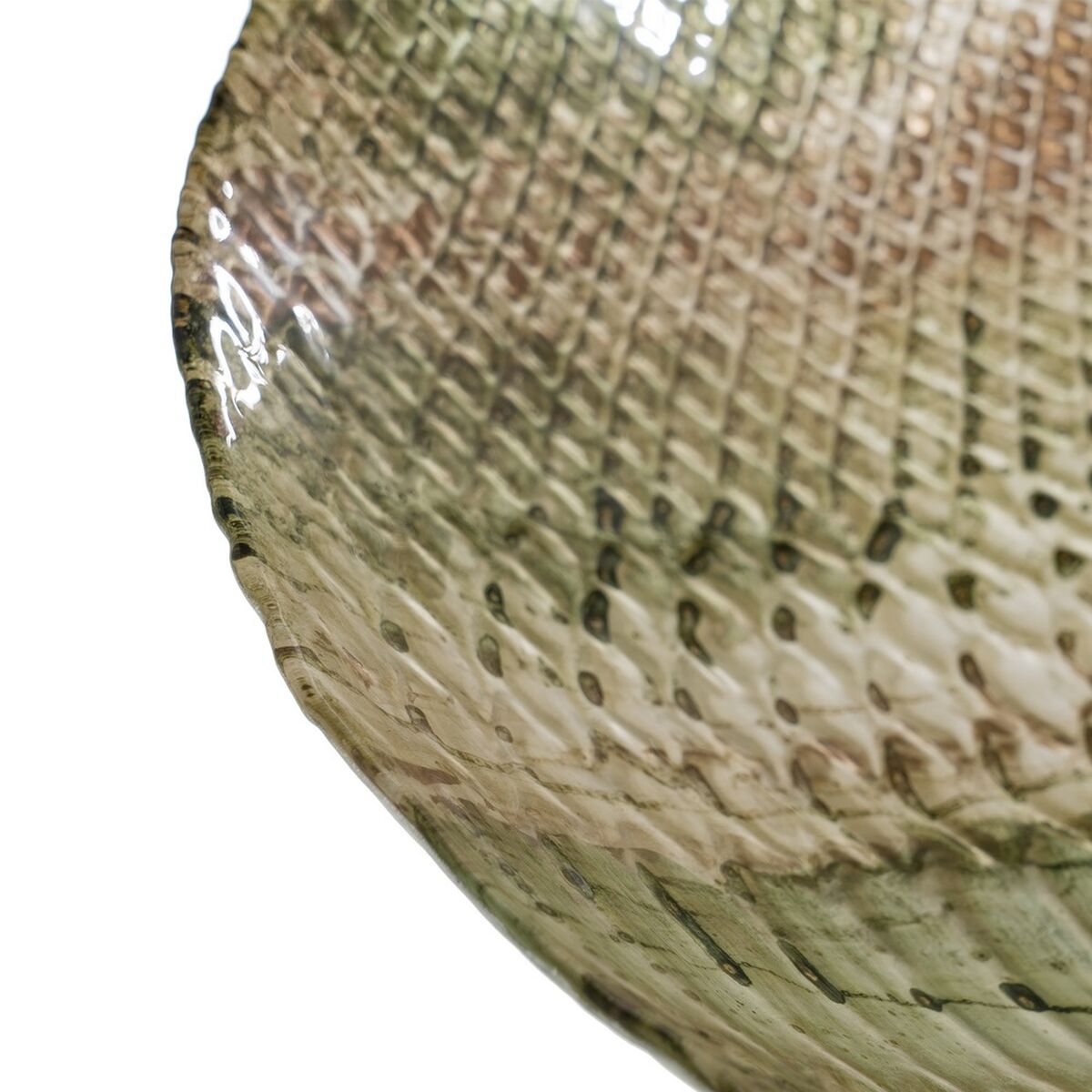 Centro de Mesa Oliva Vidrio 40 x 40 cm 40 x 40 x 5 cm