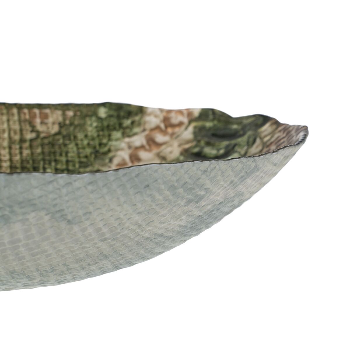 Centro de Mesa Oliva Vidrio 40 x 40 cm 40 x 40 x 5 cm