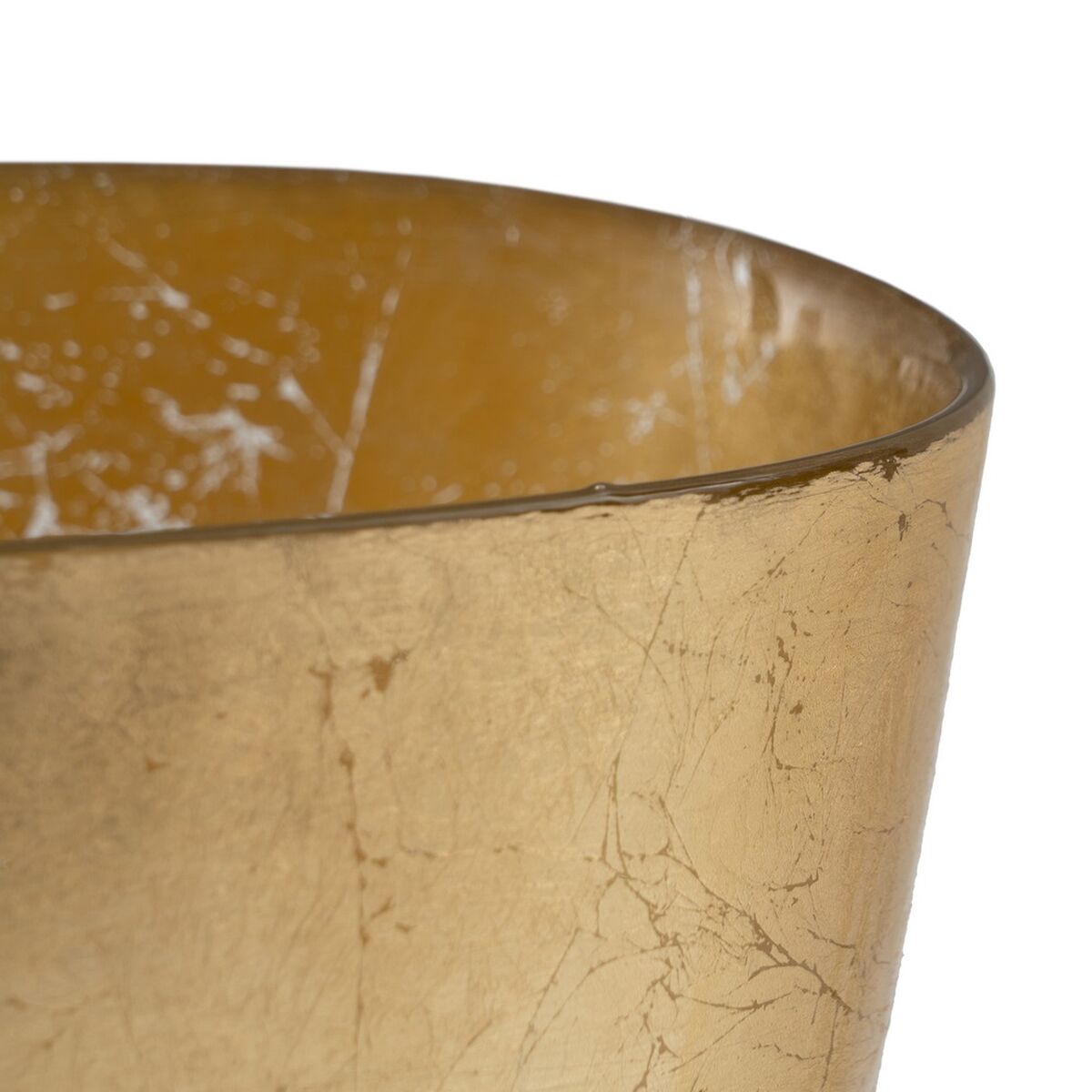 Centro de Mesa Dorado Vidrio 23,5 x 14 cm 23,5 x 14 x 24 cm