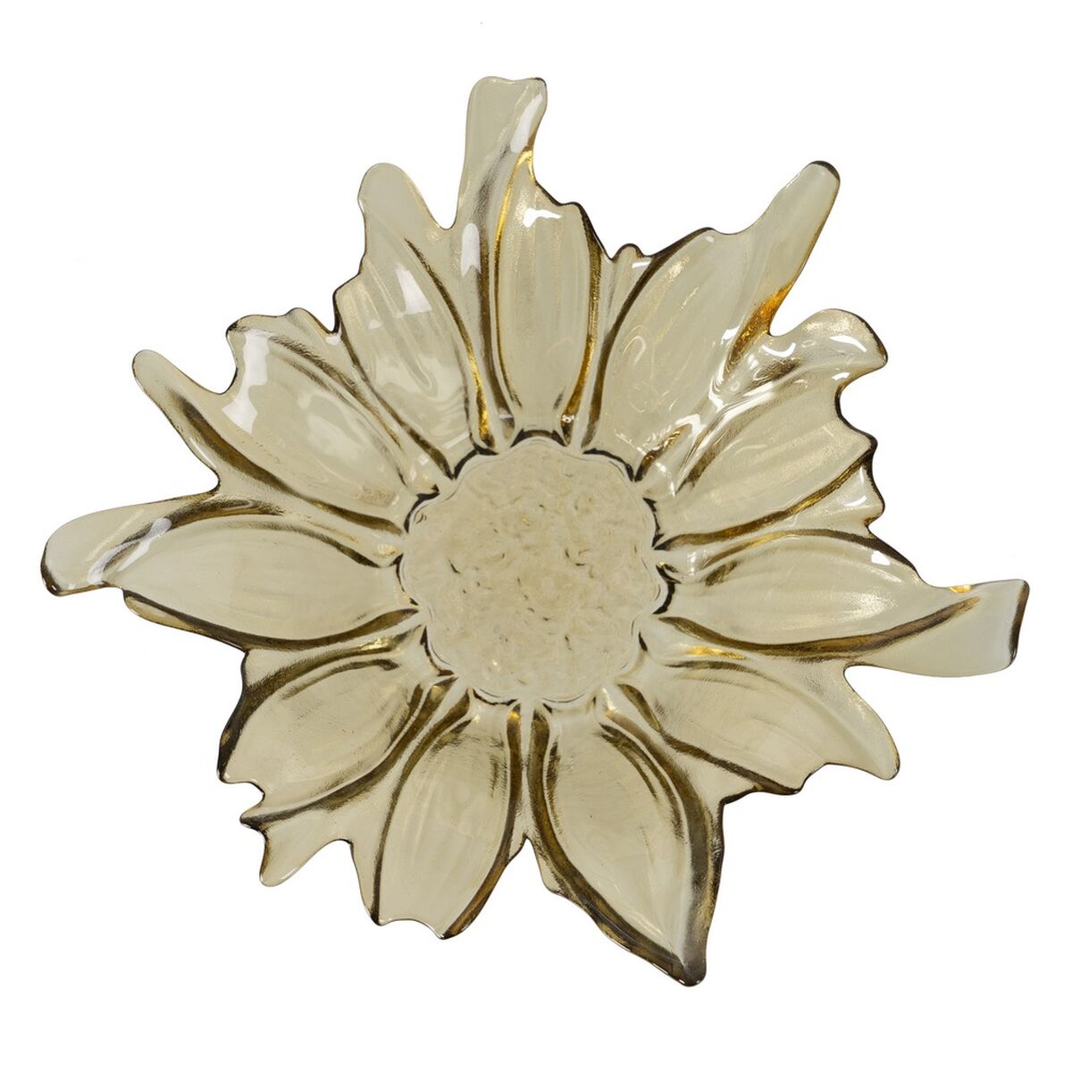 Centro de Mesa Oliva Cristal 28 x 28 x 10,5 cm