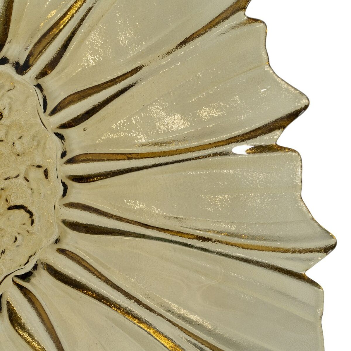 Centro de Mesa Oliva Cristal 42 x 42 x 7,5 cm