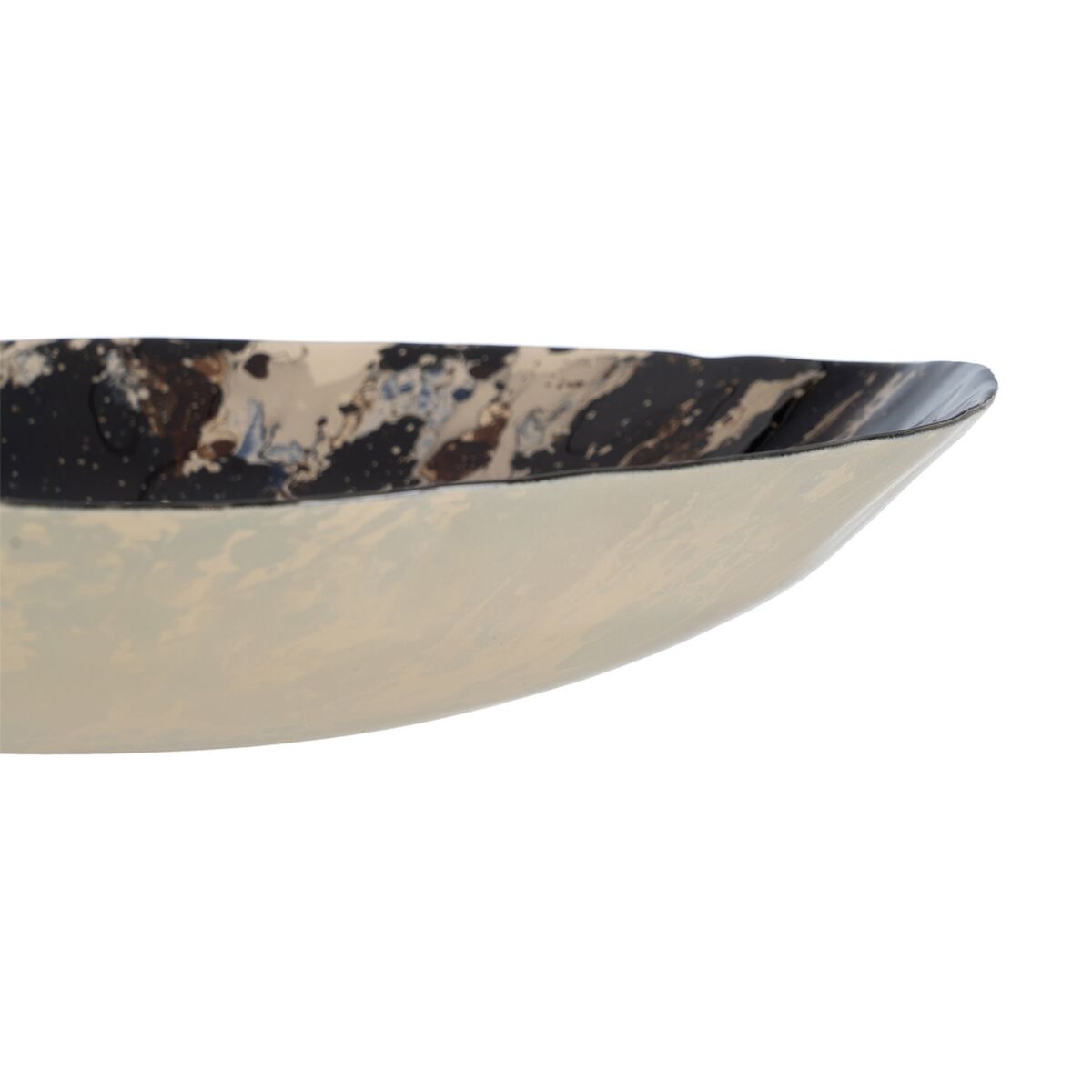 Centro de Mesa Azul Marrón Cristal 39 x 39 x 6,5 cm