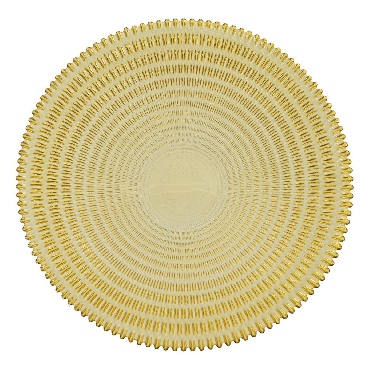 Centro de Mesa Amarillo Cristal 40 x 40 x 7 cm