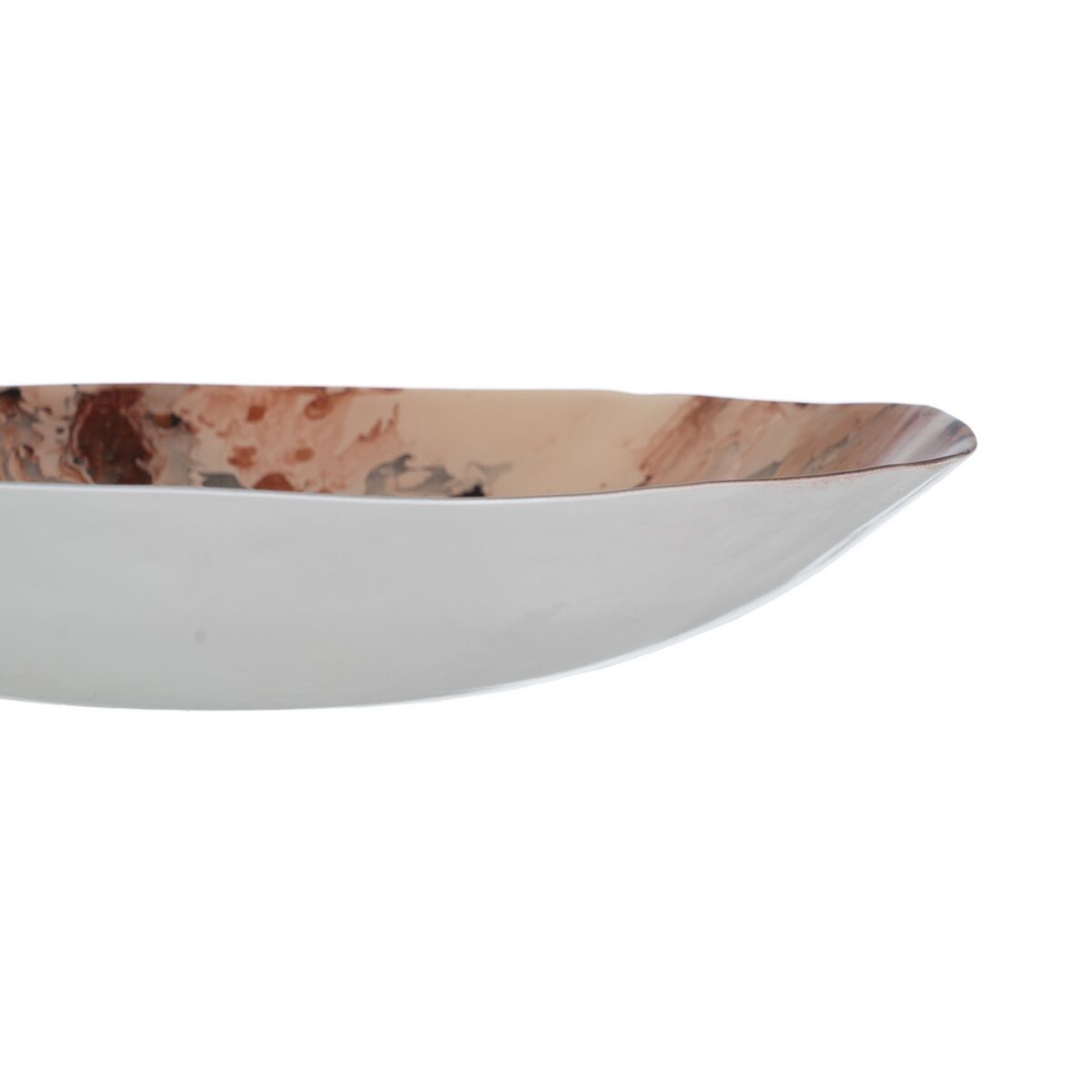 Centro de Mesa Salmón Cristal 39 x 39 x 6,5 cm