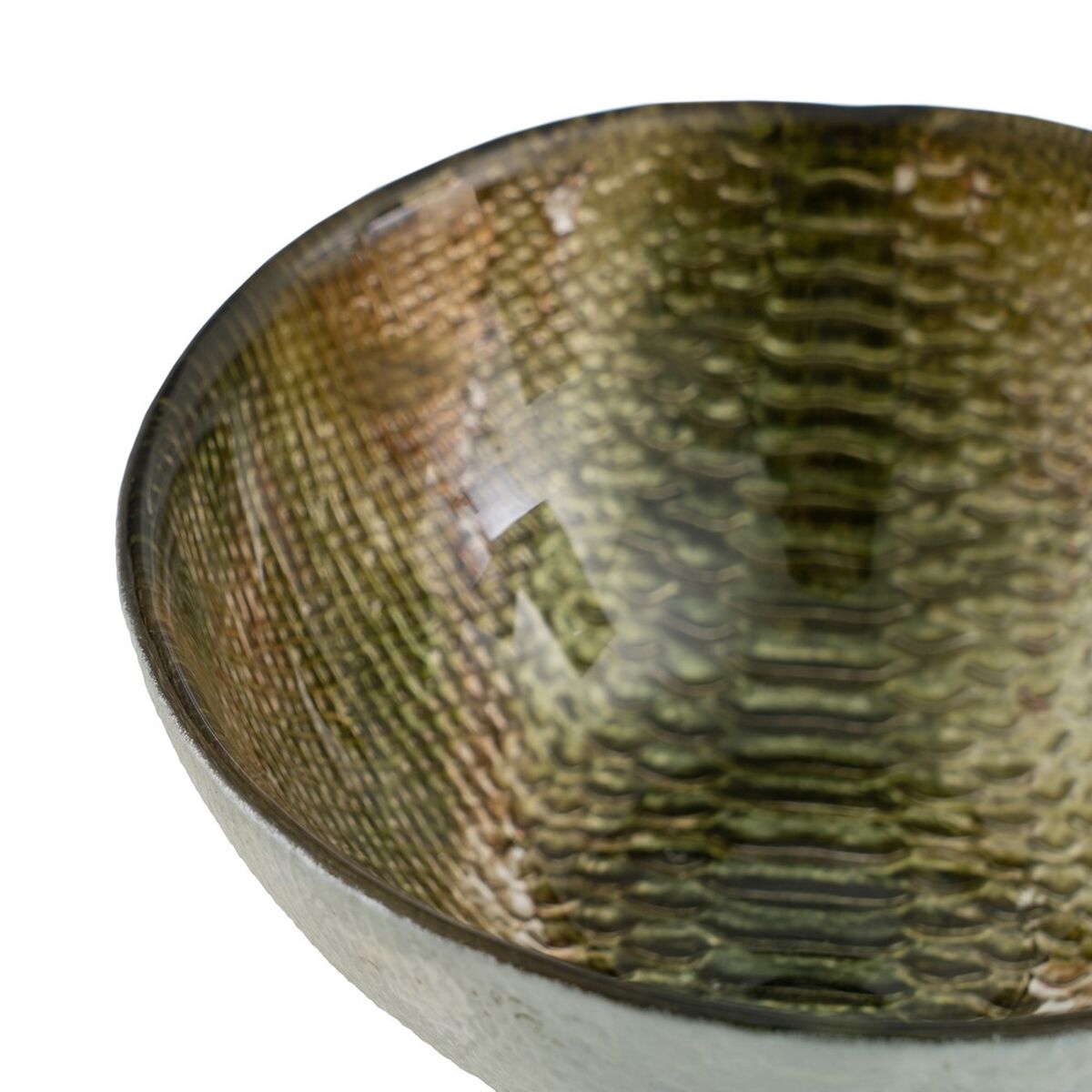 Centro de Mesa Oliva Vidrio 14 x 14 x 5 cm 14 x 14 cm