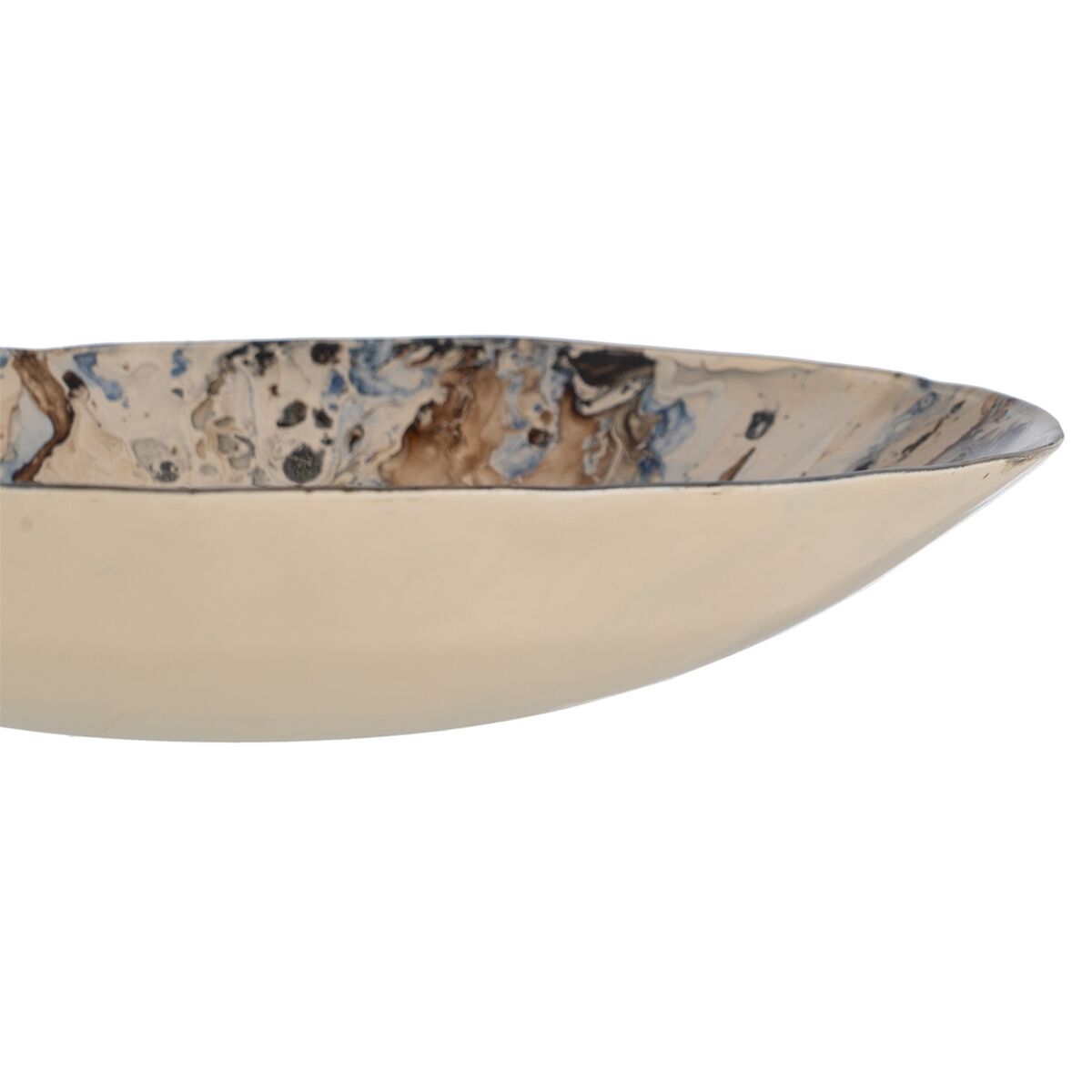 Centro de Mesa Azul Marrón Cristal 29 x 29 x 5 cm