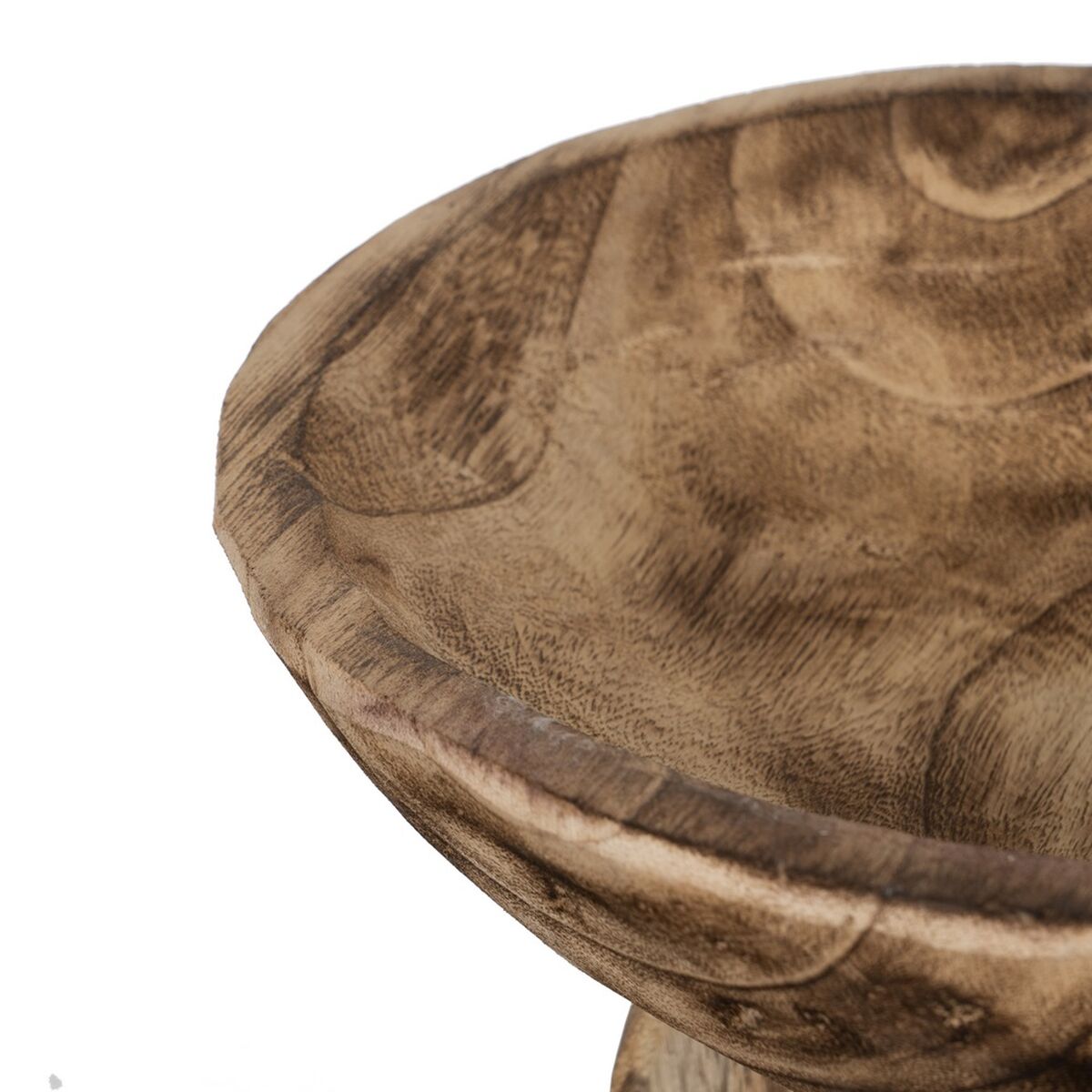 Centro de Mesa Beige Madera 30 x 30 x 18 cm