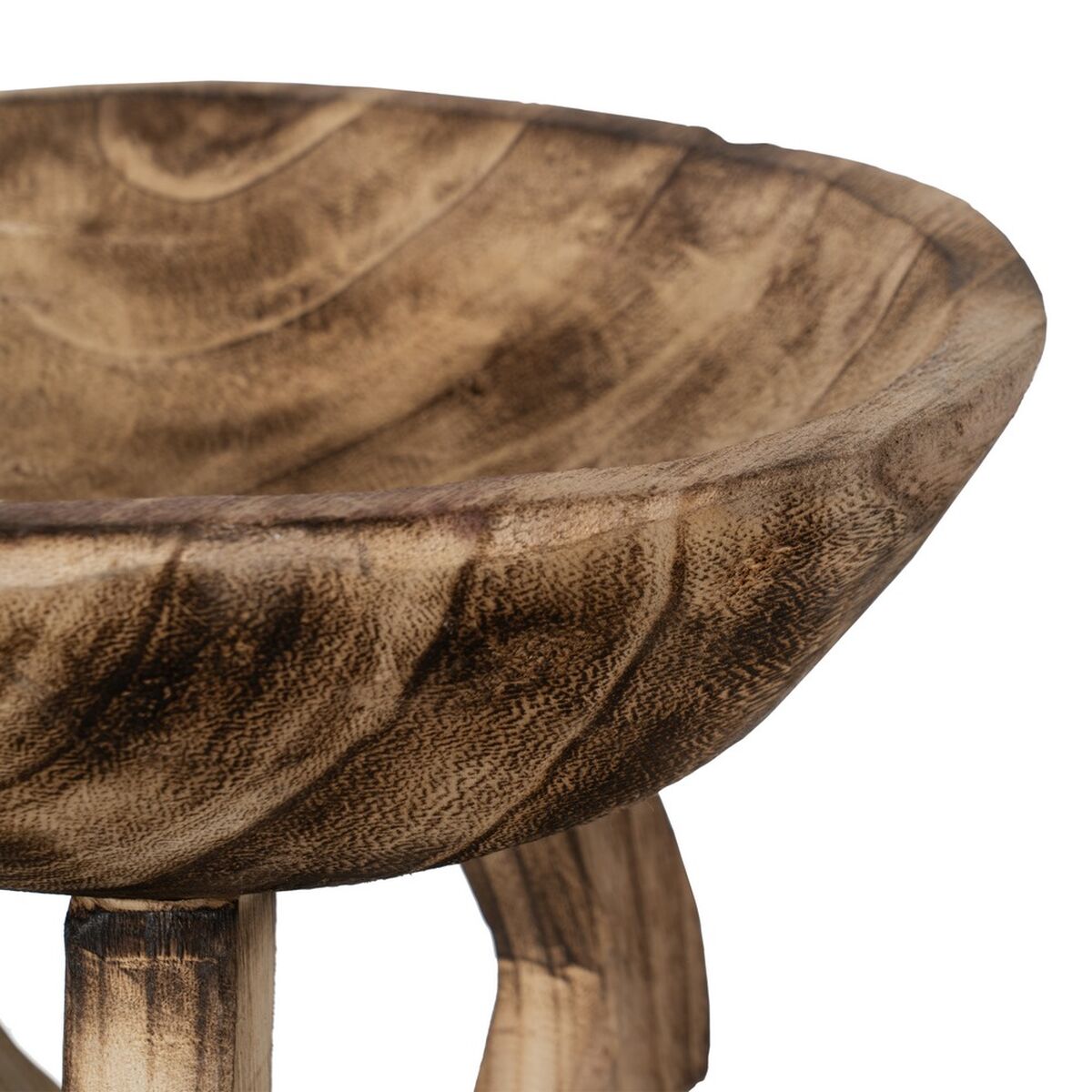 Centro de Mesa Beige Madera 30 x 30 x 18 cm