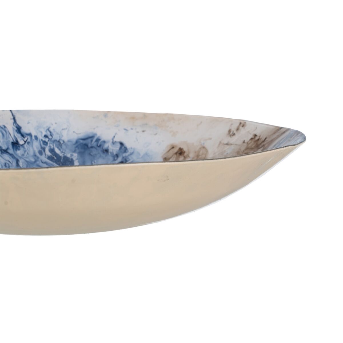 Centro de Mesa Azul Marrón Cristal 39 x 39 x 6,5 cm