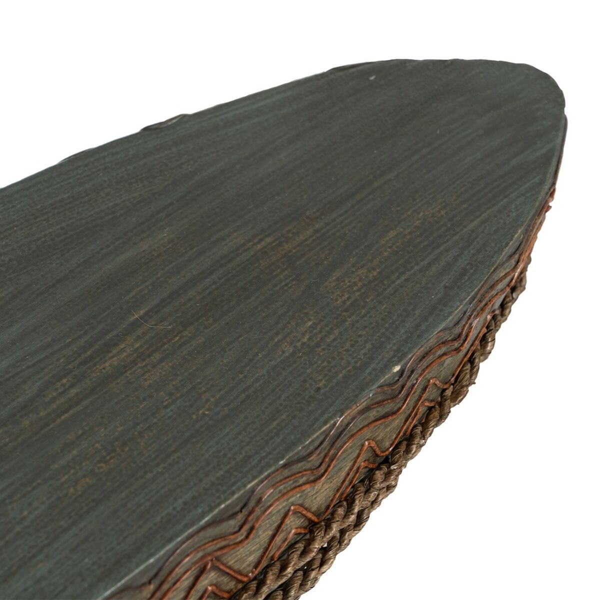 Centro de Mesa Marrón Verde Madera Fibra natural 98 x 14 x 16 cm