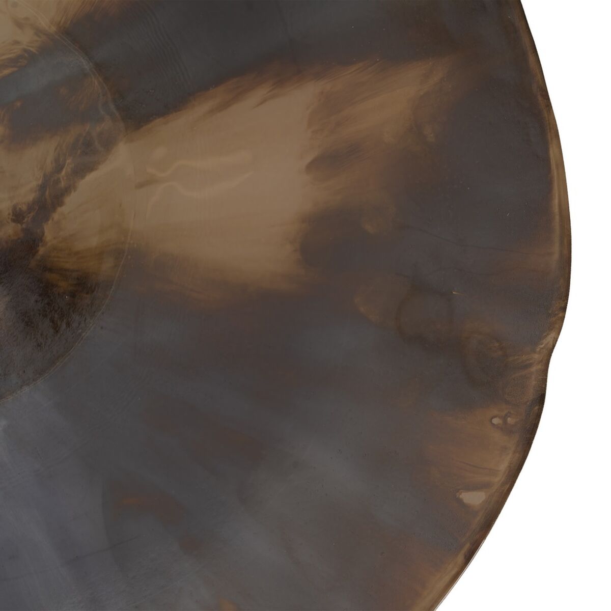 Centro de Mesa Marrón Crema Cristal 40 x 40 x 9 cm