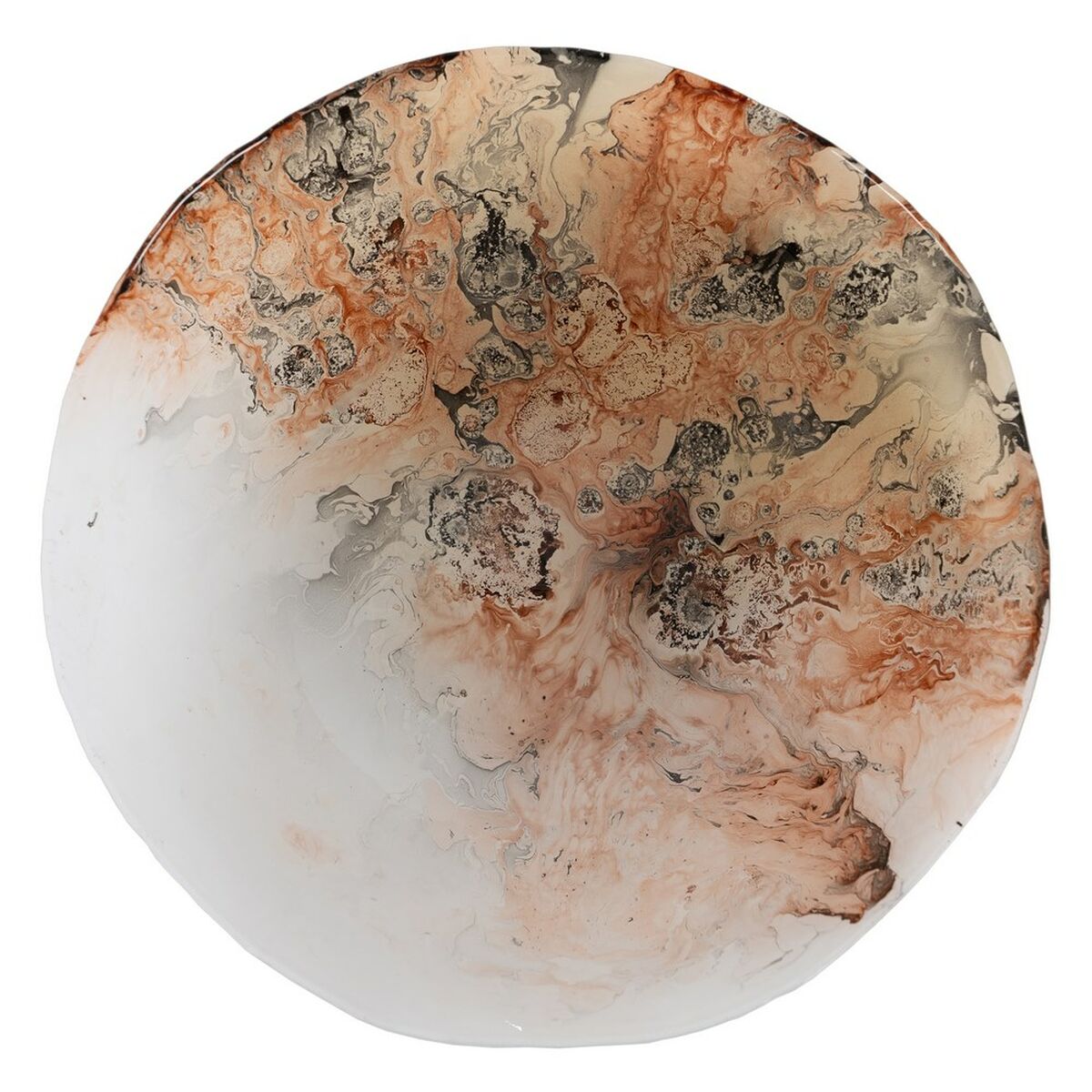 Centro de Mesa Salmón Cristal 28 x 28 x 12 cm