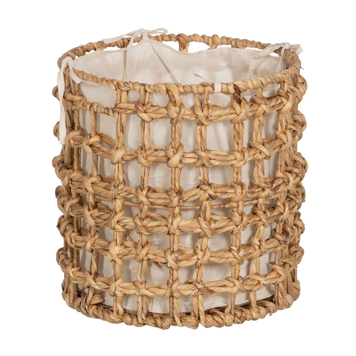 Juego de Cestos Beige Crema Fibra natural 45 x 45 x 45 cm (3 Unidades)