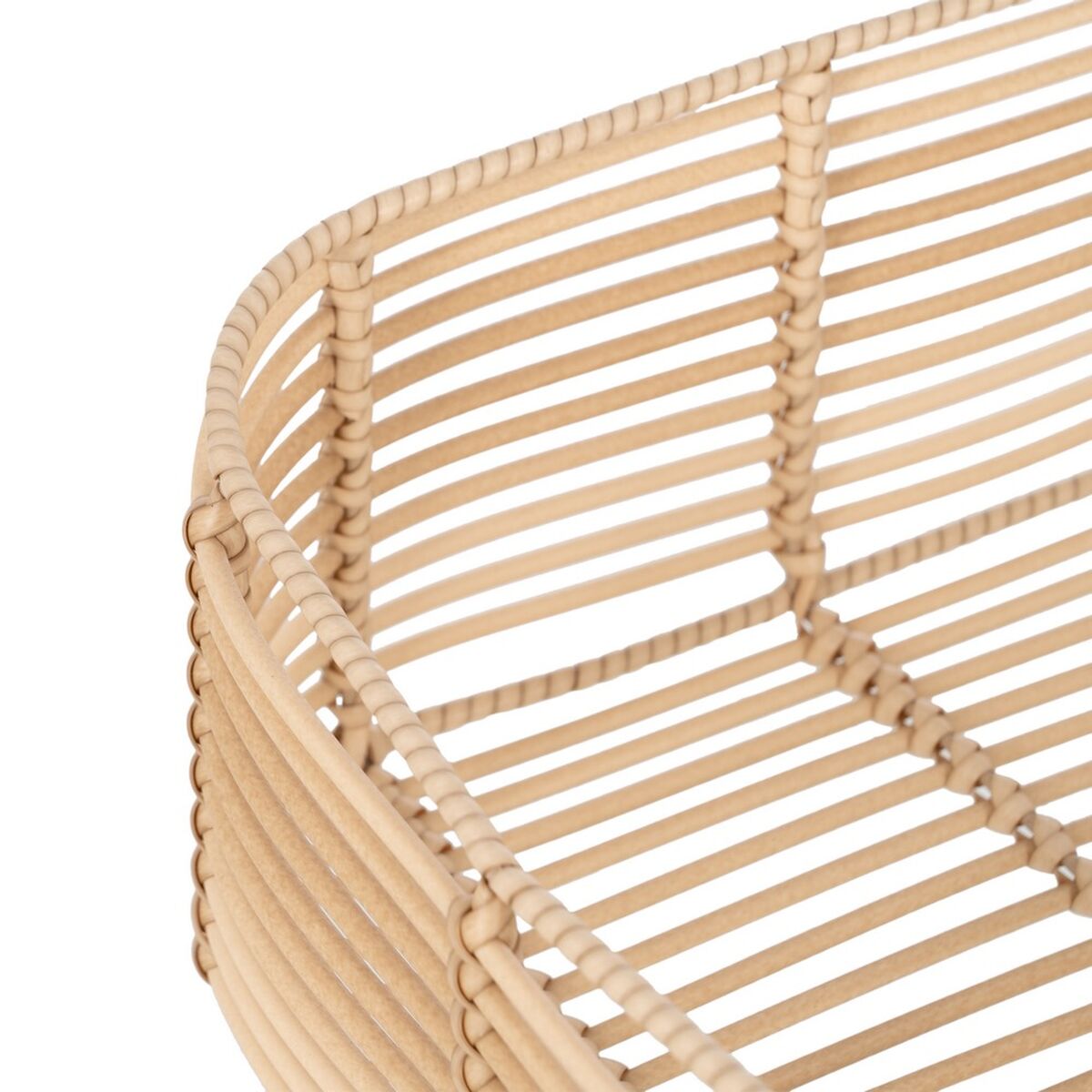 Juego de Cestos Natural Resina 40 x 30 x 13 cm (3 Piezas)