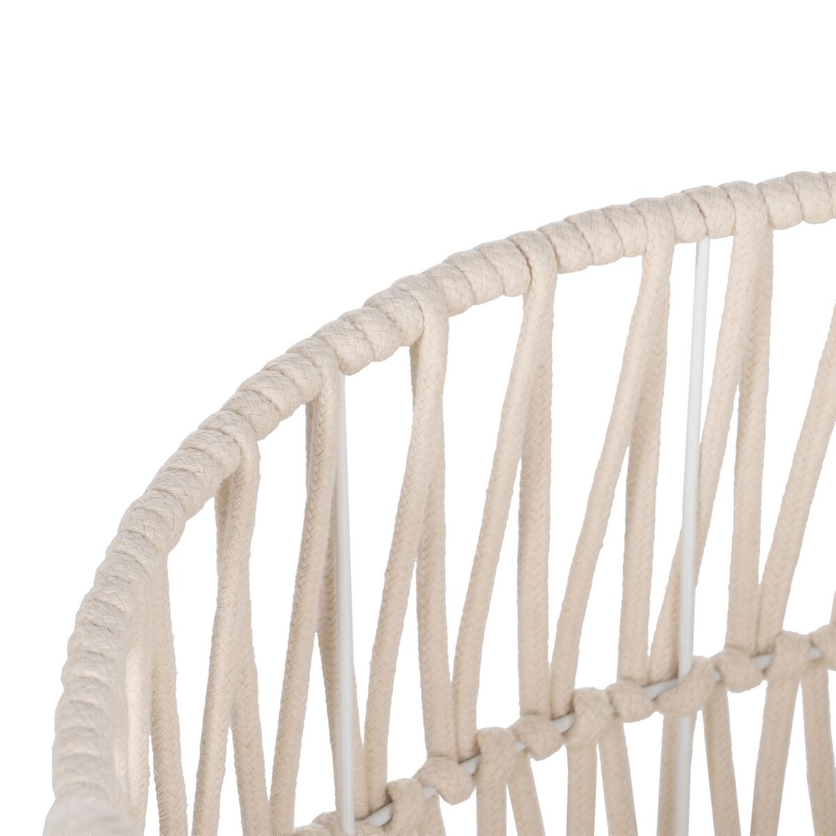 Juego de Cestos Blanco Cuerda 38 x 38 x 32 cm (3 Piezas)