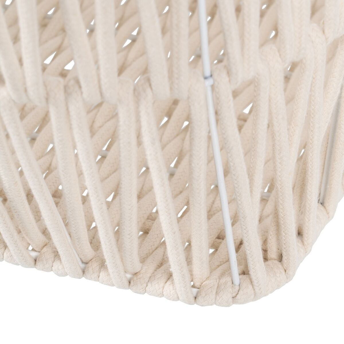 Juego de Cestos Blanco Cuerda 38 x 38 x 32 cm (3 Piezas)