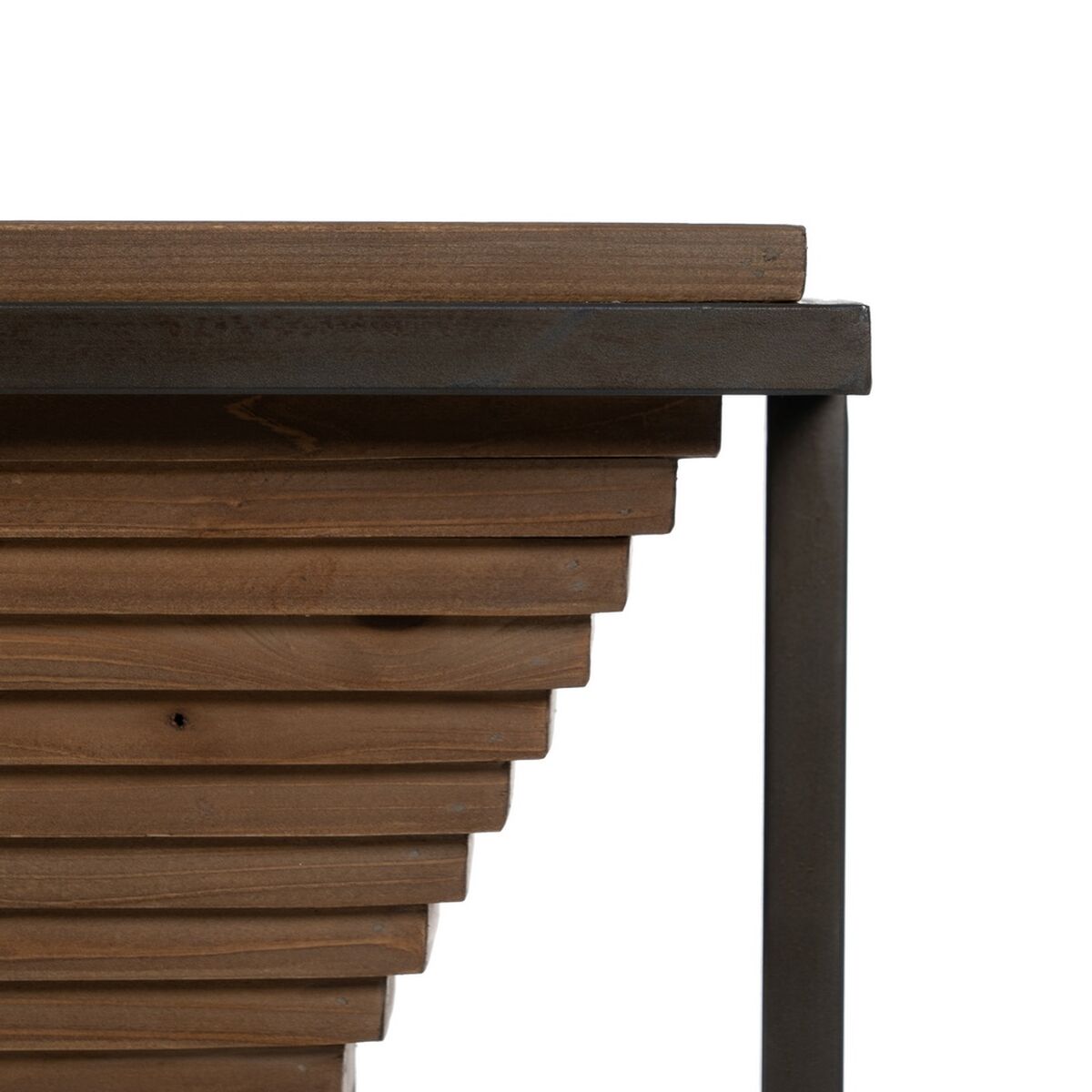 Recibidor Negro Natural 134 x 32 x 83 cm