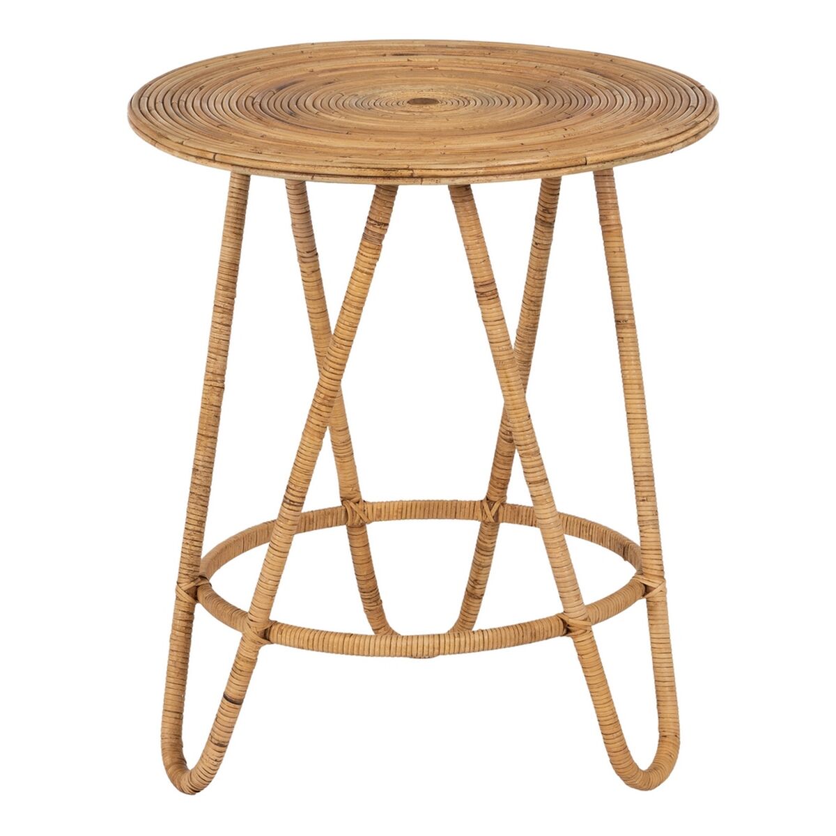 Juego de 2 mesas Beige 60 x 60 x 39 cm (2 Unidades)