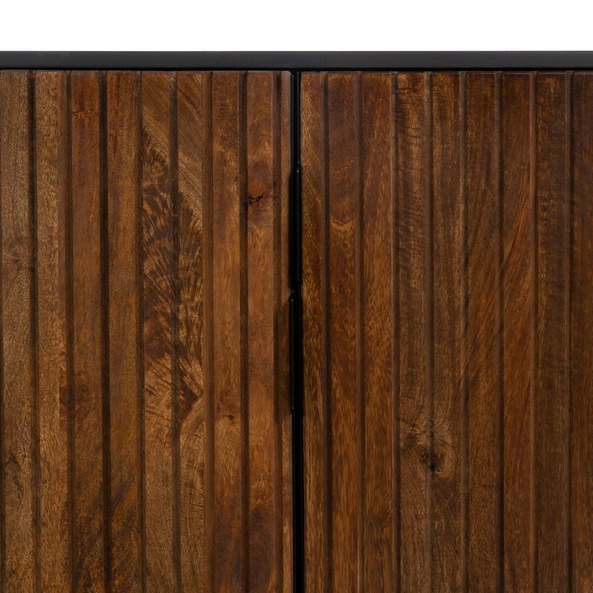 Aparador ABNER Marrón Negro Hierro Madera de mango 160 x 40 x 75 cm