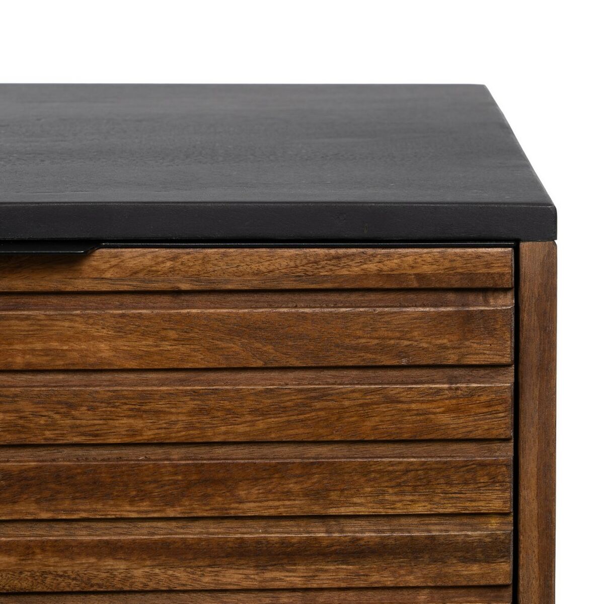 Aparador ABNER Marrón Negro Hierro Madera de mango 160 x 40 x 75 cm